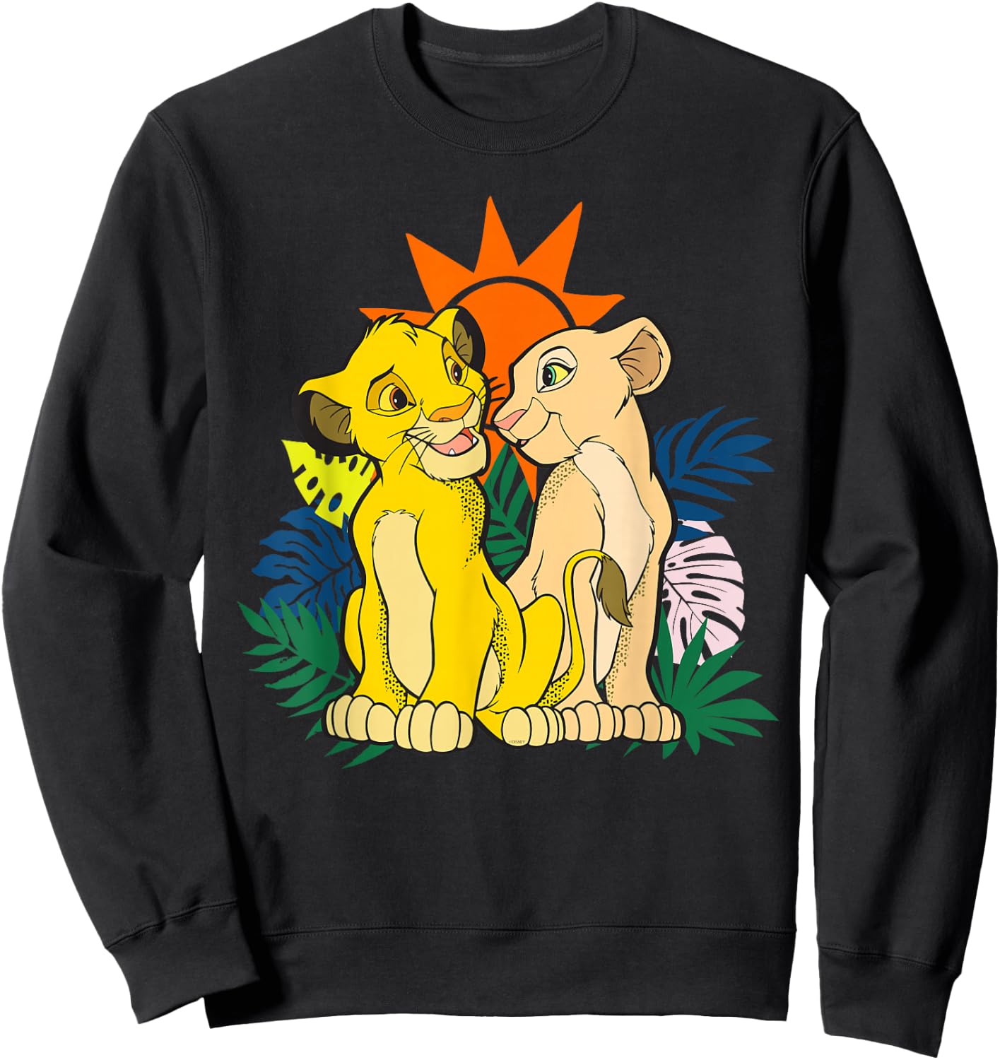Disney The Lion King Young Simba and Nala Sweatshirt - Sweatshirt | Black