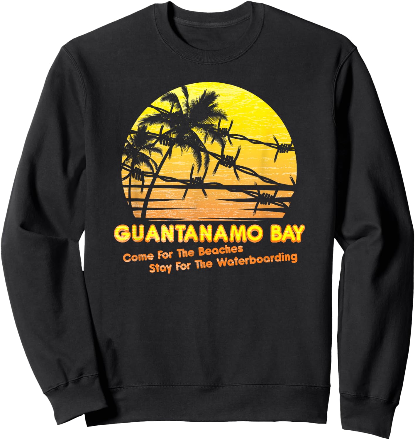 MEDALS OF AMERICA EST. 1976 GUANTANAMO BAY - Men's Black Classic Fit Short Sleeve - Small Sweatshirt - Sweatshirt | Black