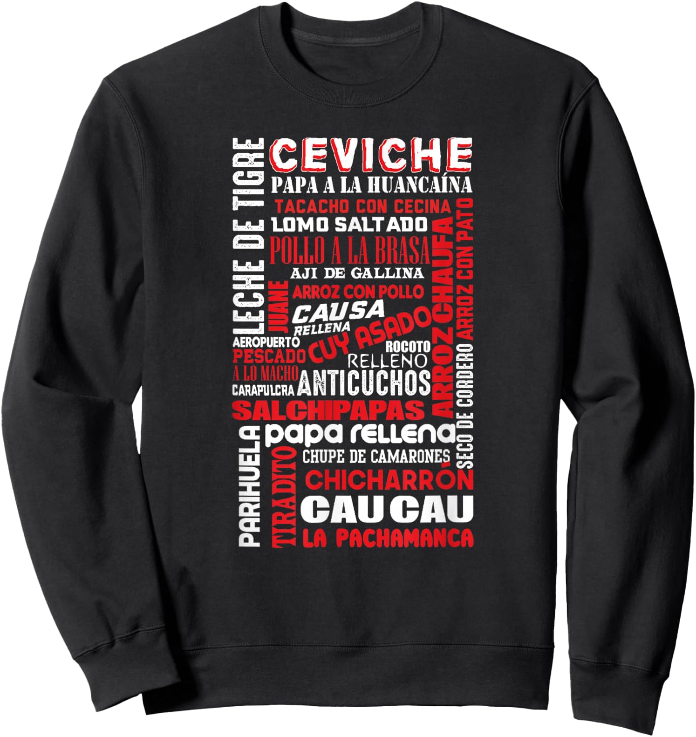 Peruvian Food Peru Foodie Chef Gastronomy Gift Sweatshirt - Sweatshirt | Black