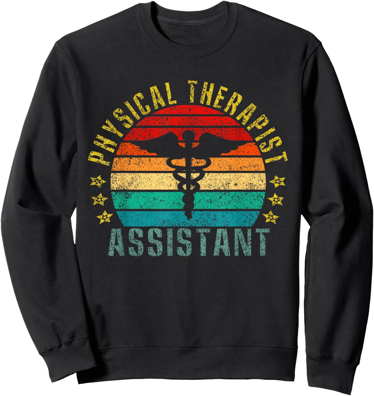 Physical Therapist Assistant Funny Retro Sweatshirt - Sweatshirt | Black