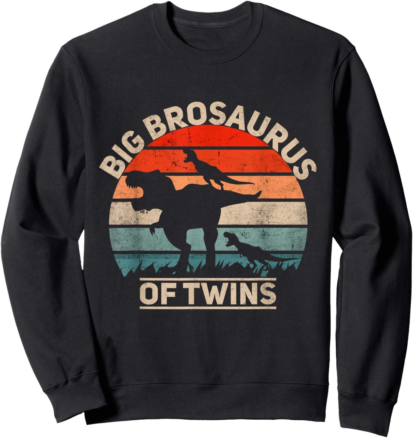 Big Brother of Twins Pregnancy Announcement Sweatshirt - Sweatshirt | Black