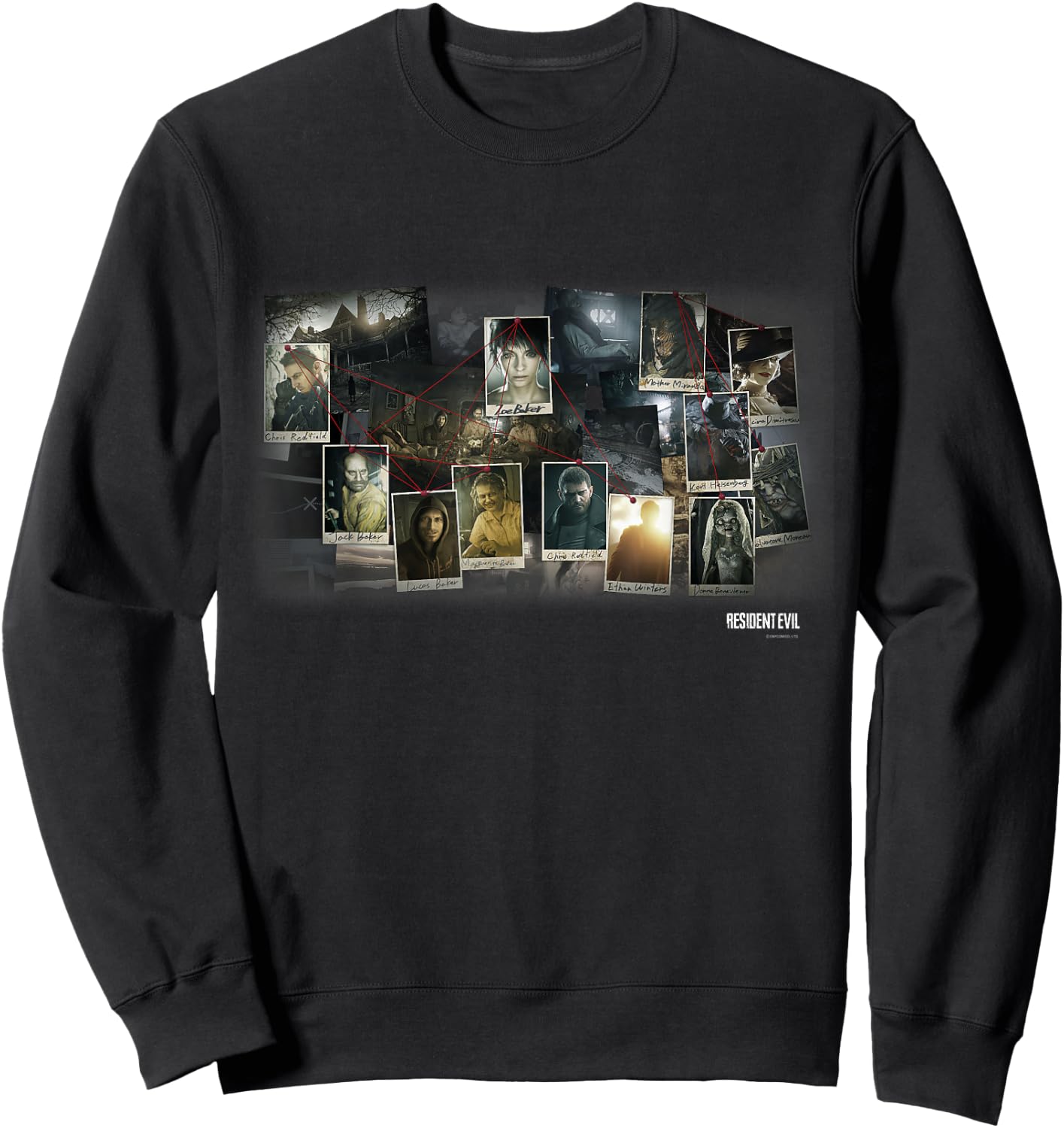 CAPCOM Official Merchandise RESIDENT EVIL 7,8 , Black Sweatshirt - Sweatshirt | Black