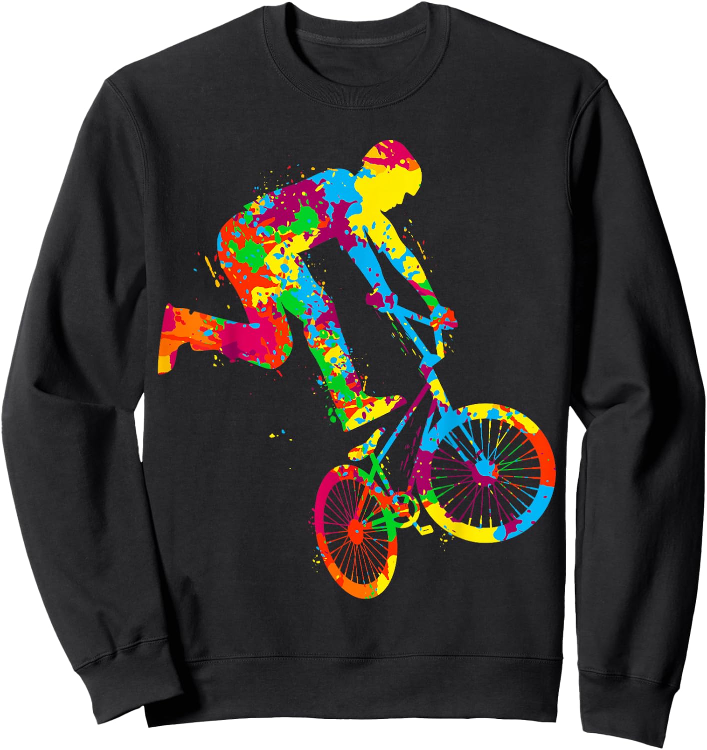BMX Bike Stunt Rider Boys Children Sweatshirt - Sweatshirt | Black