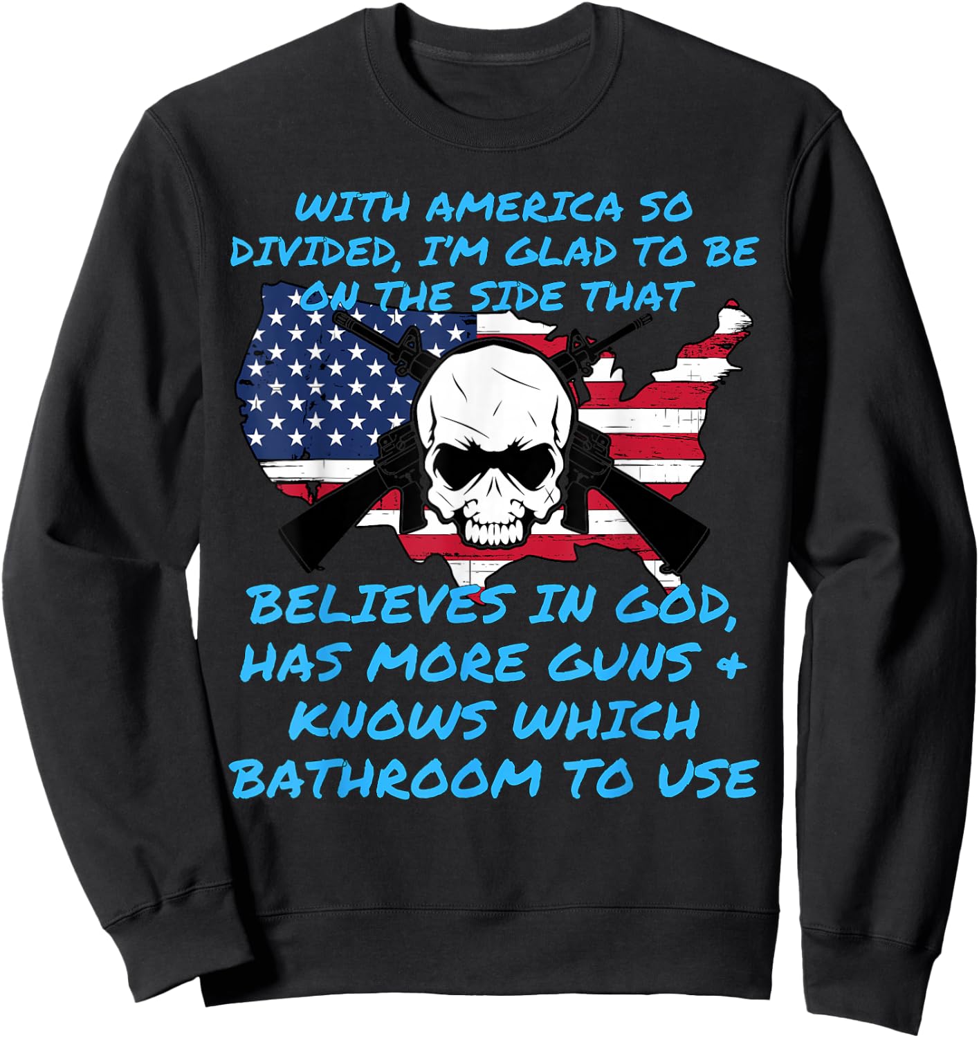 Republican Anti Democrat Funny Political Apparel Sweatshirt - Sweatshirt | Black