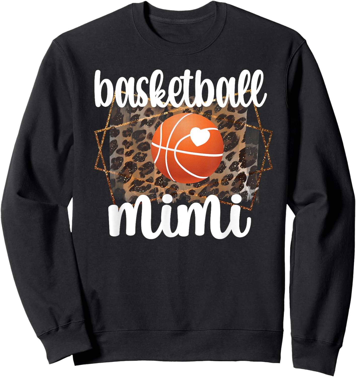 Basketball Mimi Grandma Mimi Of A Basketball Player Sweatshirt - Sweatshirt | Black