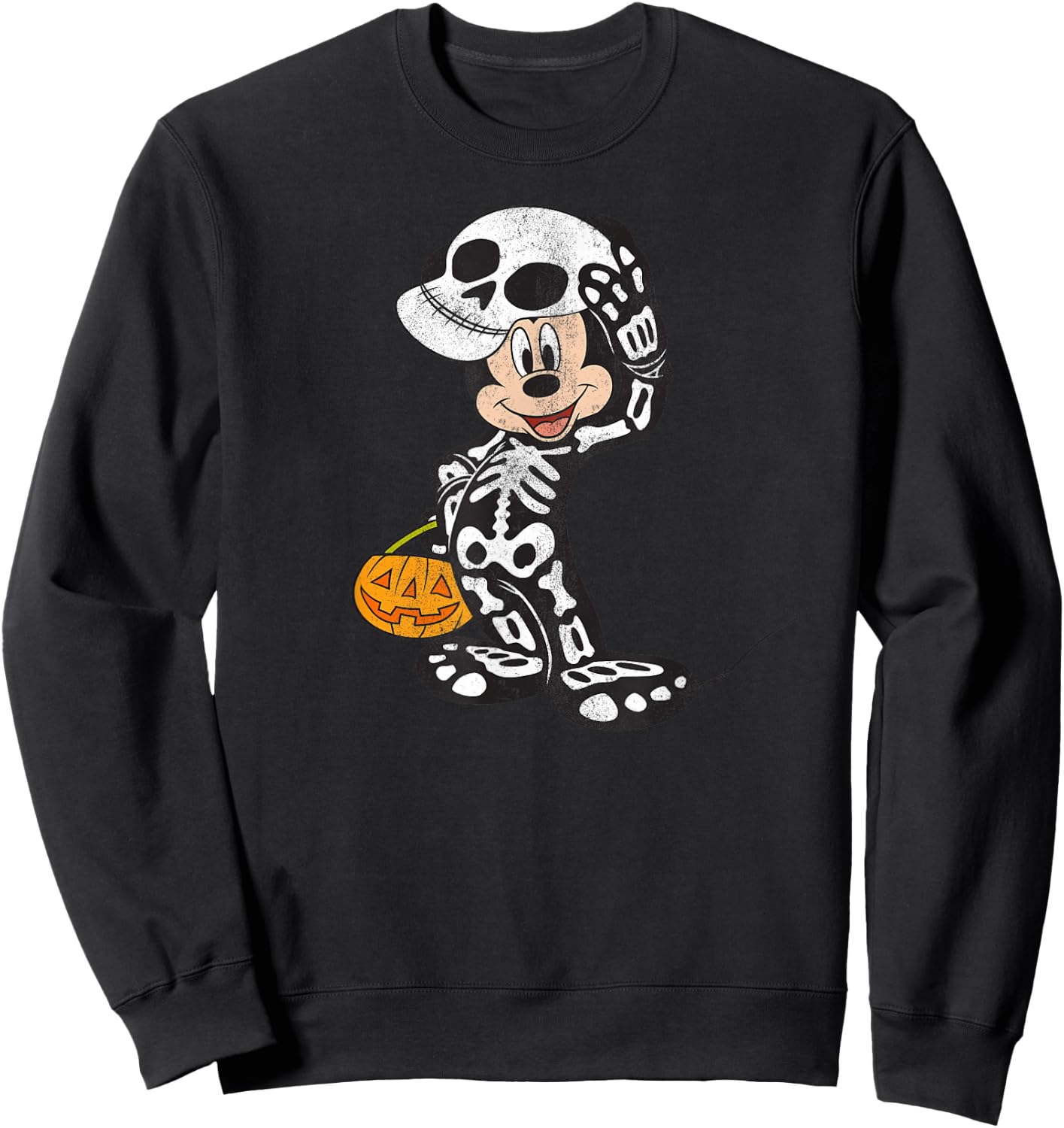 Disney - Halloween Mickey Happy Bones Sweatshirt - Sweatshirt | Black