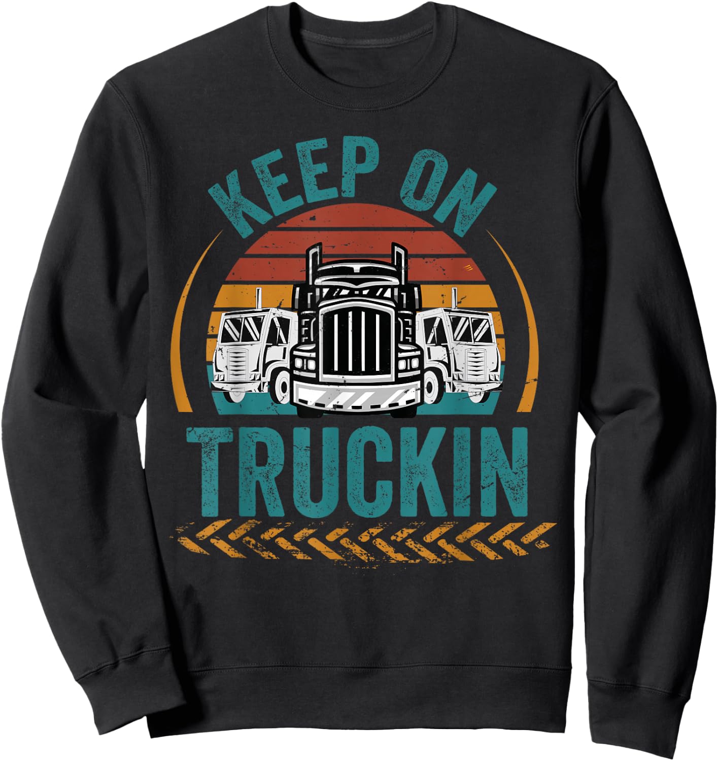 Keep On Truckin Sweatshirt - Sweatshirt | Black