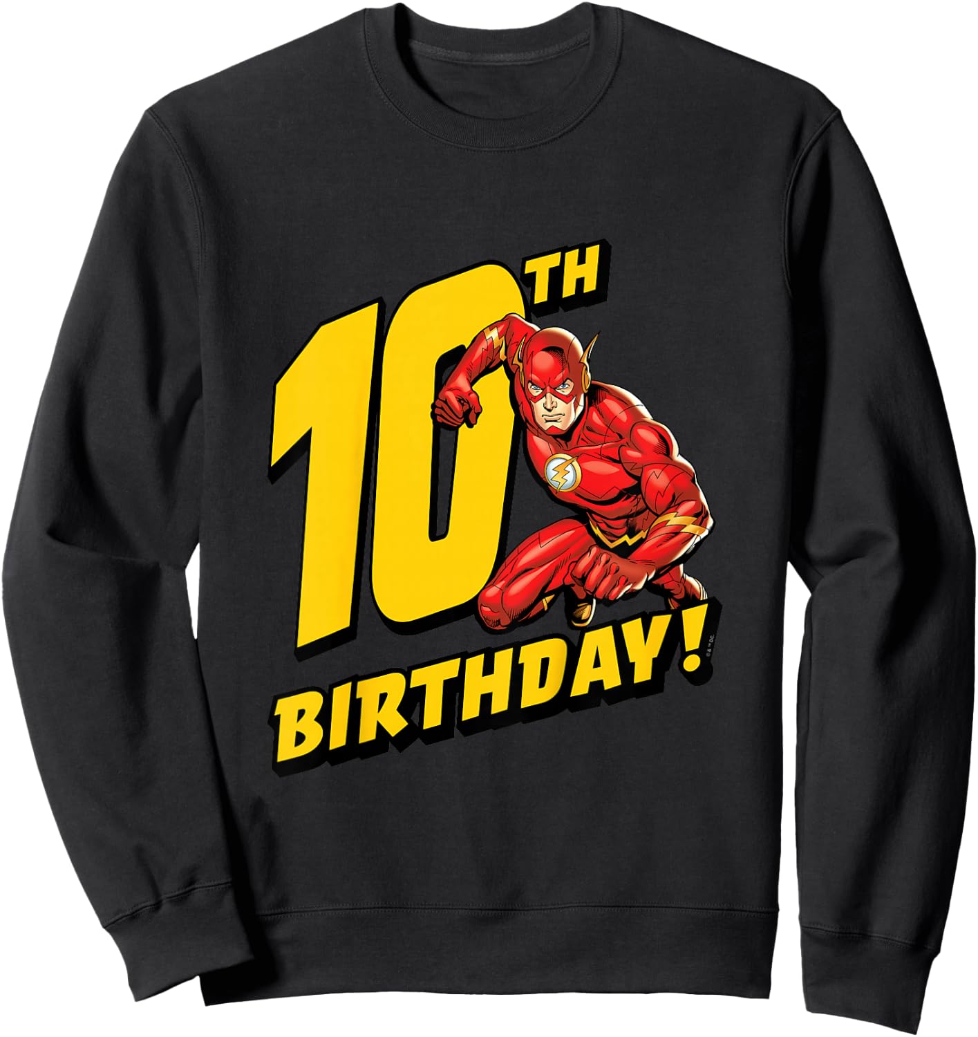 Kids The Flash 10th Birthday Sweatshirt - Sweatshirt | Black