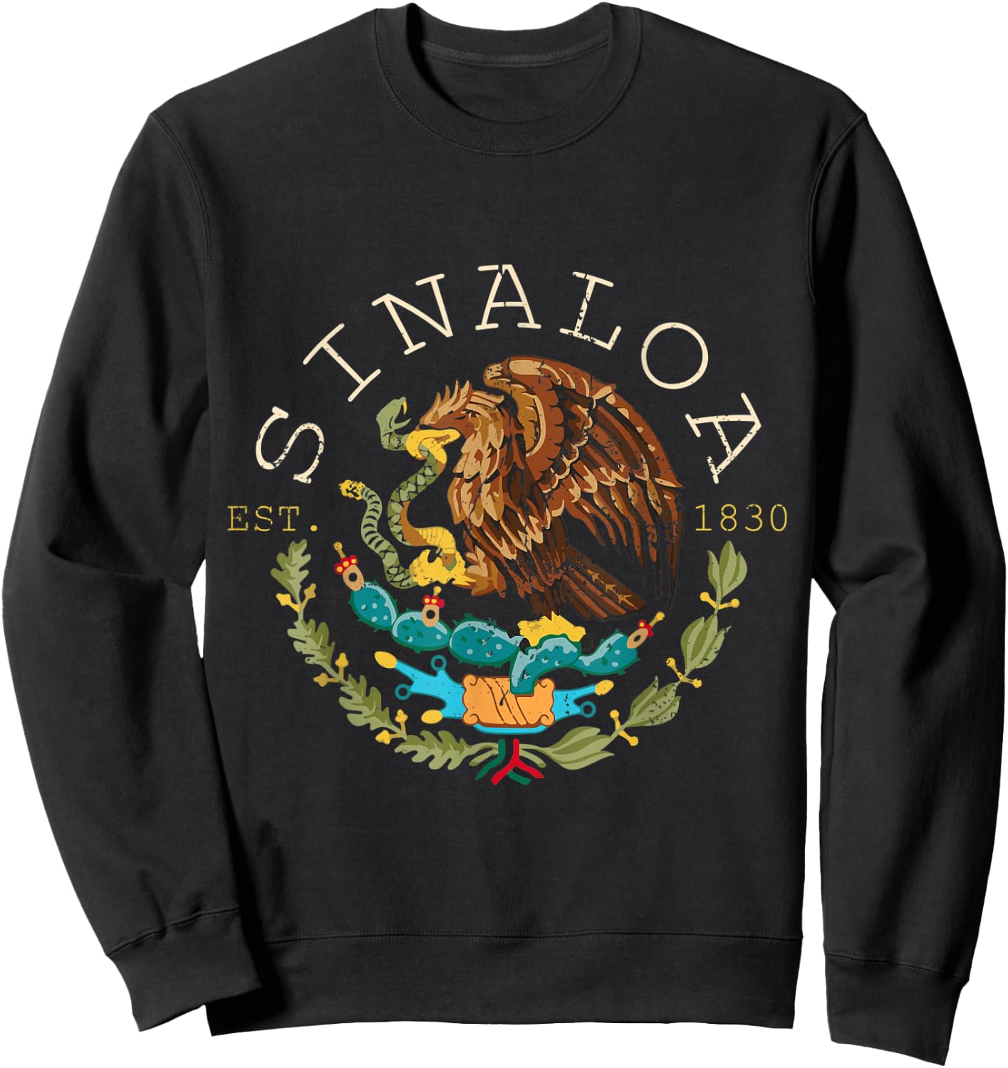 Sinaloa Mexico Mexican Souvenir Sweatshirt - Sweatshirt | Black