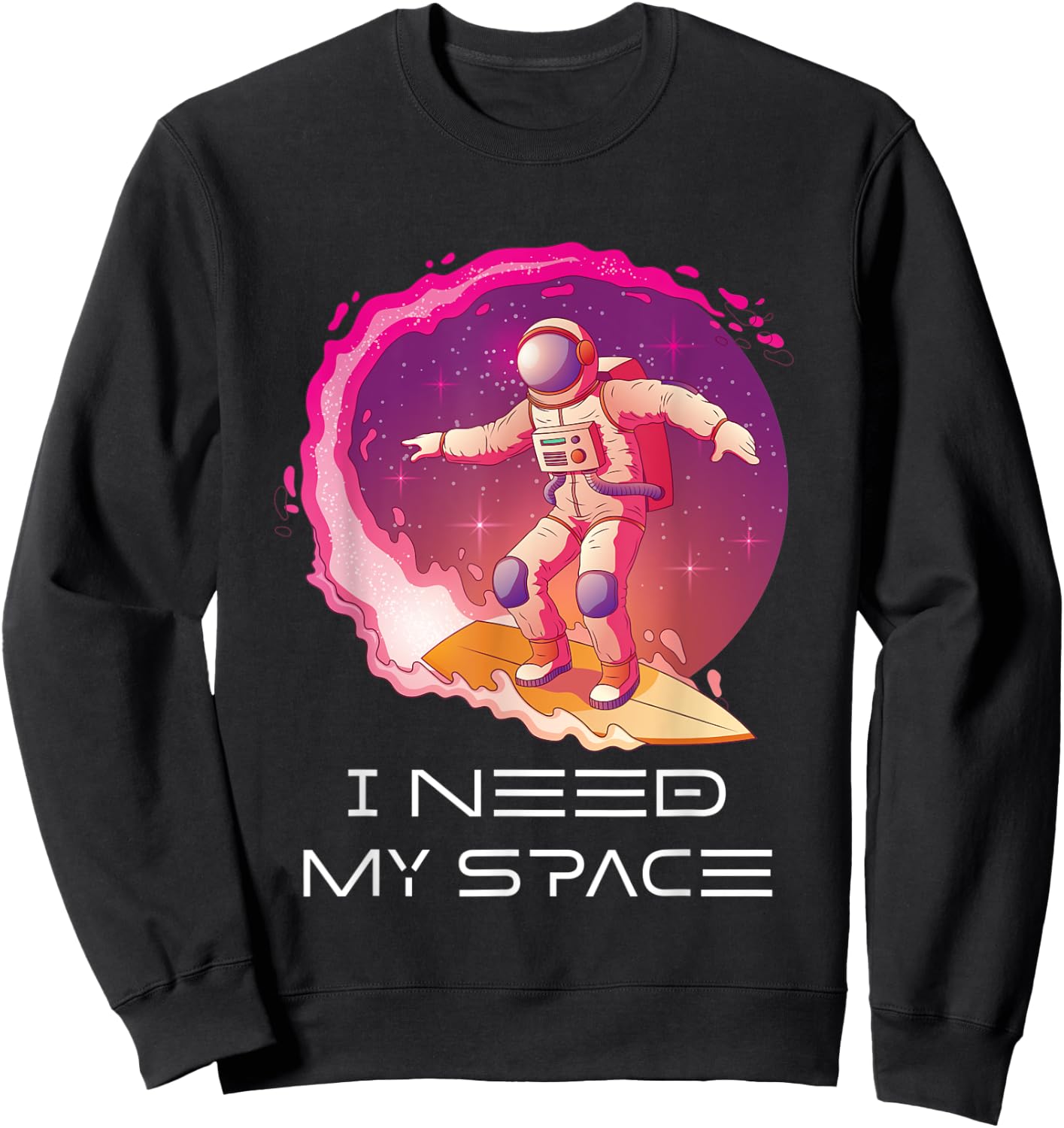 Milky Way Stars Sweatshirt - Sweatshirt | Black