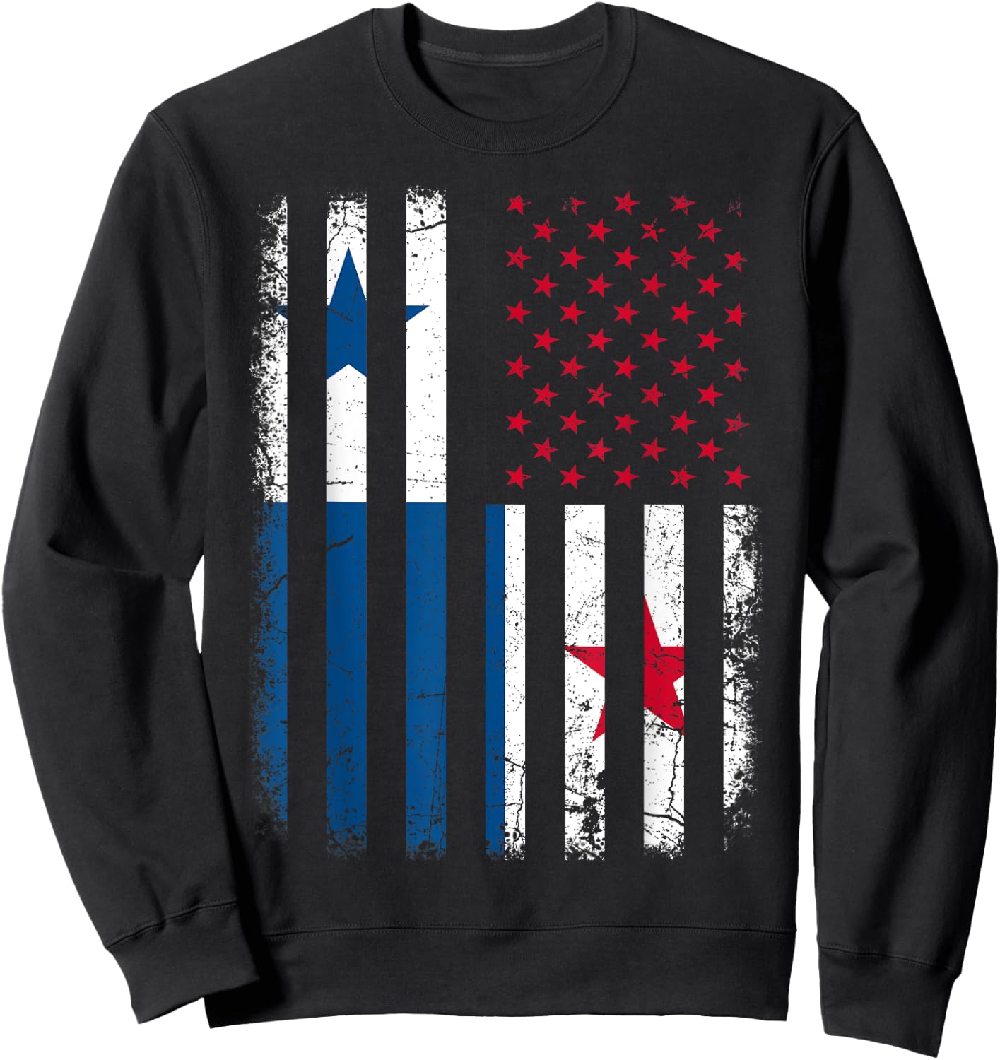 Panamanian American Flag Panamanian Roots Panama America Sweatshirt - Sweatshirt | Black