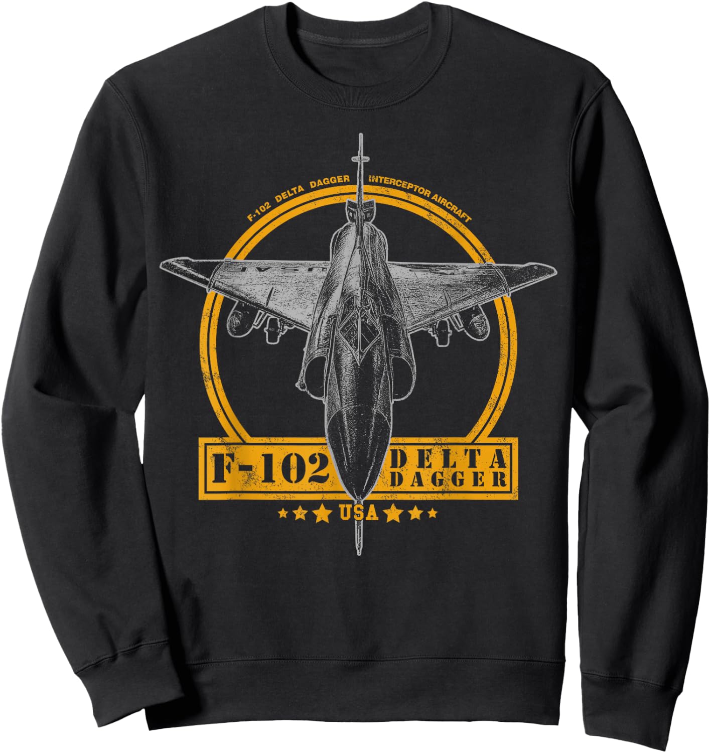 F-102 Delta Dagger Interceptor Sweatshirt - Sweatshirt | Black