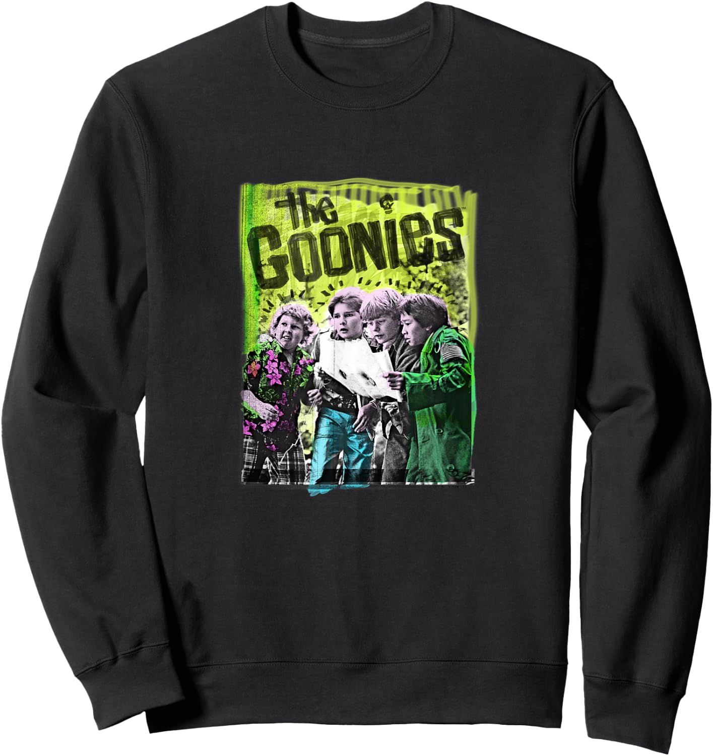 The Goonies Vintage Poster Sweatshirt - Sweatshirt | Black