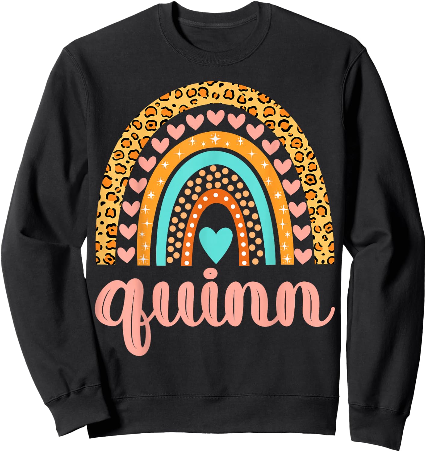Quinn Quinn Name Birthday Shirt Gift Sweatshirt - Sweatshirt | Black