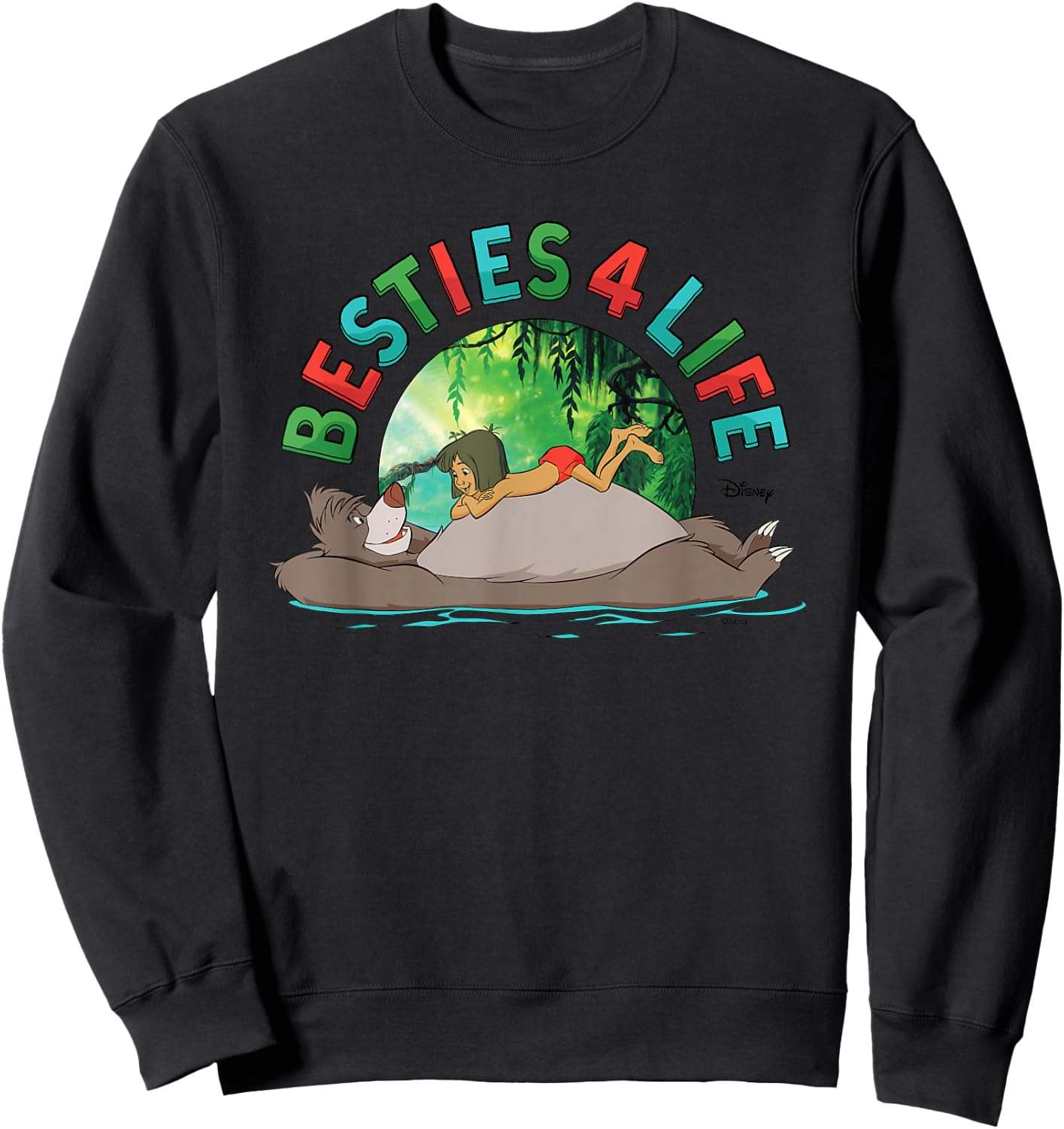The Jungle Book - Besties 4 Life Sweatshirt - Sweatshirt | Black