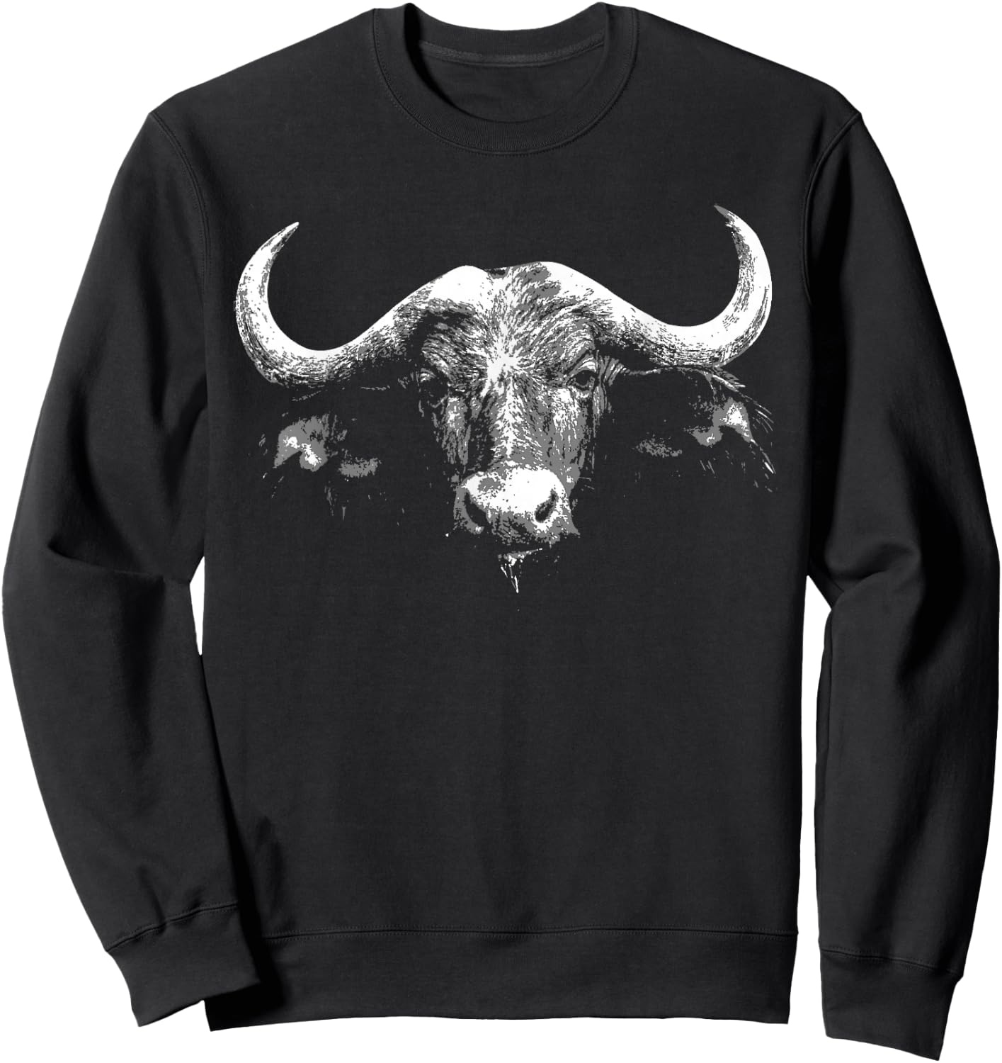 Water Buffalo Head Lover Farmer National Park Sweatshirt - Sweatshirt | Black