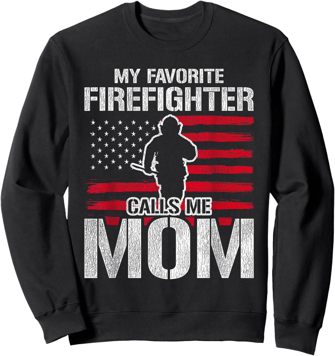 911 Rescue Firefighter Mom Mothers Day Gift Firefighter Sweatshirt - Sweatshirt | Black