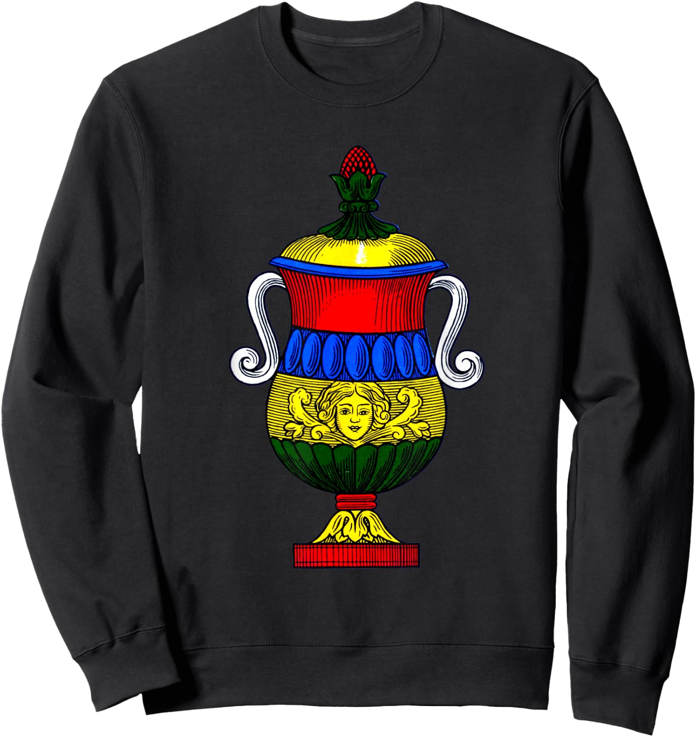 Ace of Cups [Neapolitan Cards] The Italian Playing Cards Sweatshirt - Sweatshirt | Black