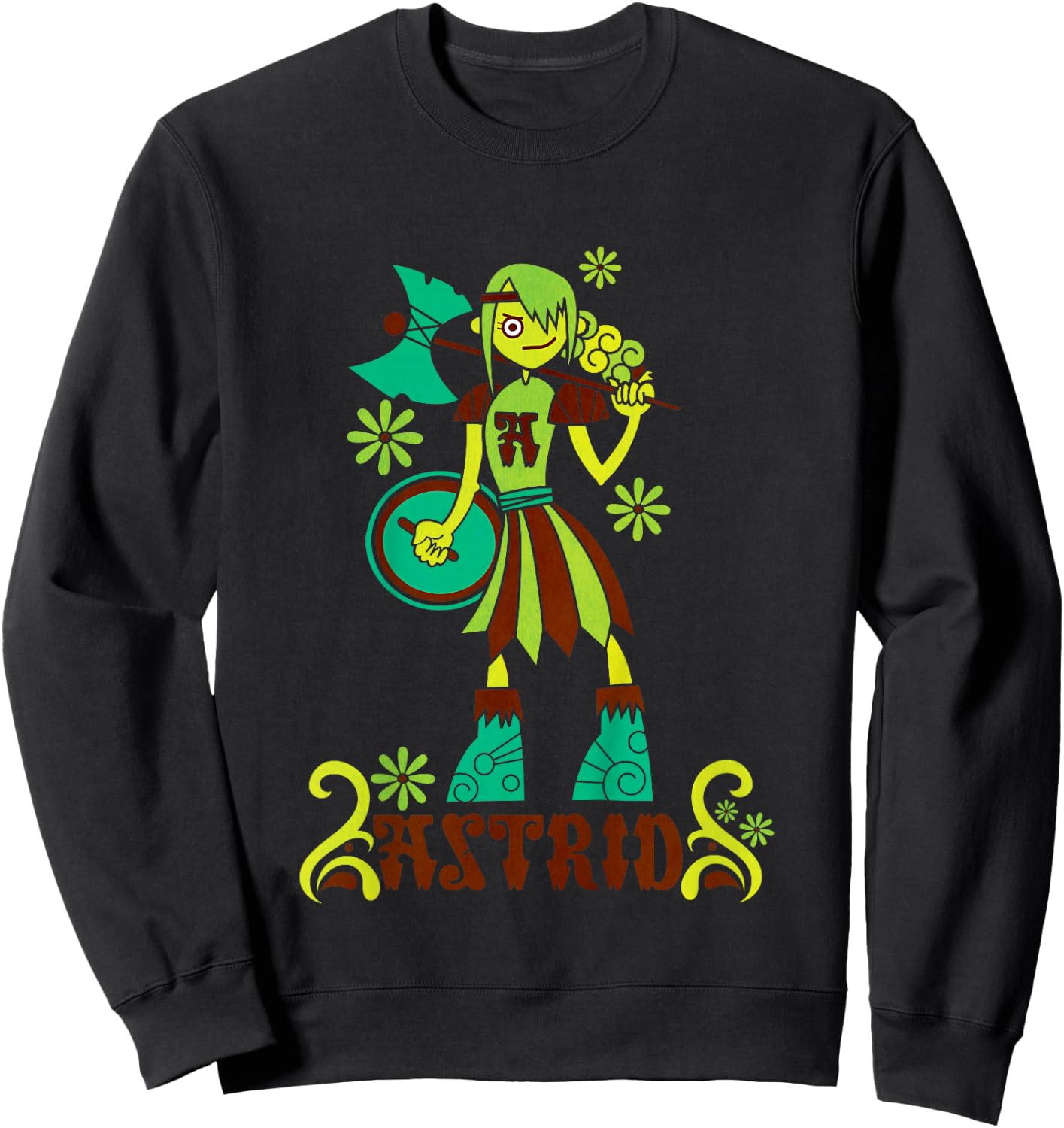 DreamWorks' Dragons: Green Astrid Sweatshirt - Sweatshirt | Black
