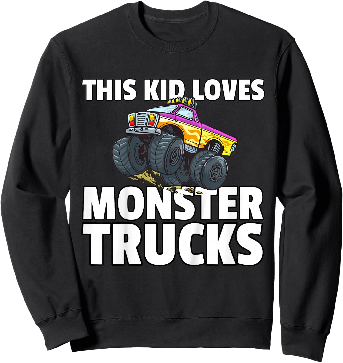 Monster Truck Jam Boys Sweatshirt - Sweatshirt | Black