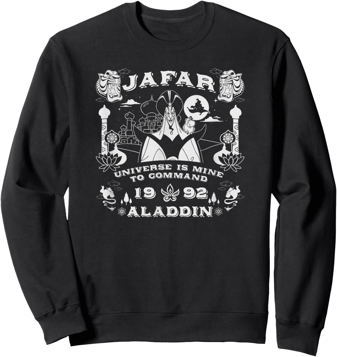 Disney Aladdin Jafar The Universe Is Mine To Command Sweatshirt - Sweatshirt | Black