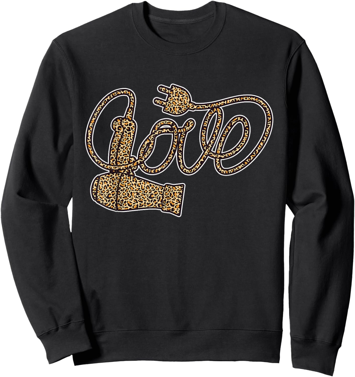 Love Hairdresser Hairstylist Haircutter Hair Salon Sweatshirt - Sweatshirt | Black