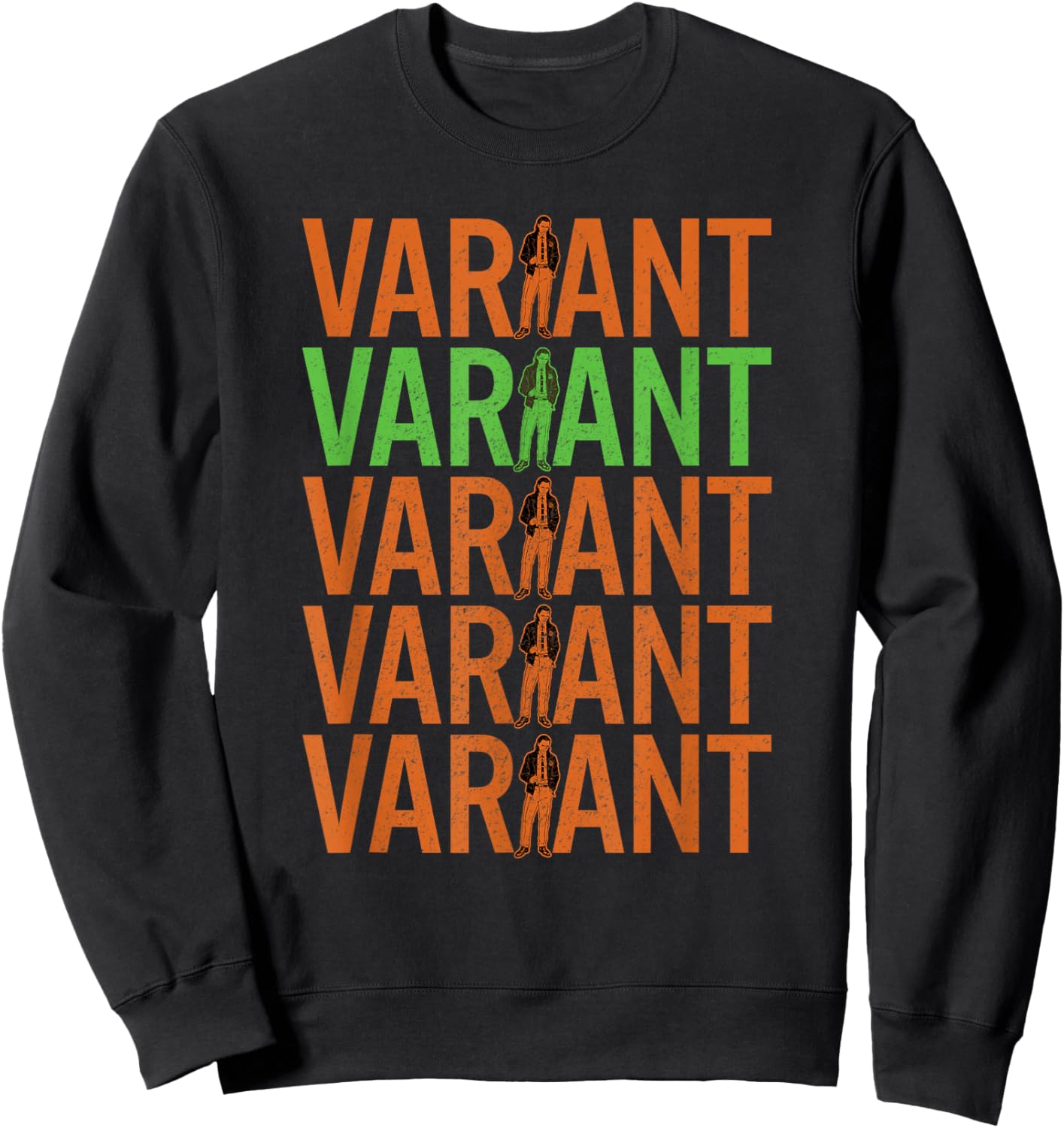 Marvel Loki Variant Text Stack Sweatshirt - Sweatshirt | Black