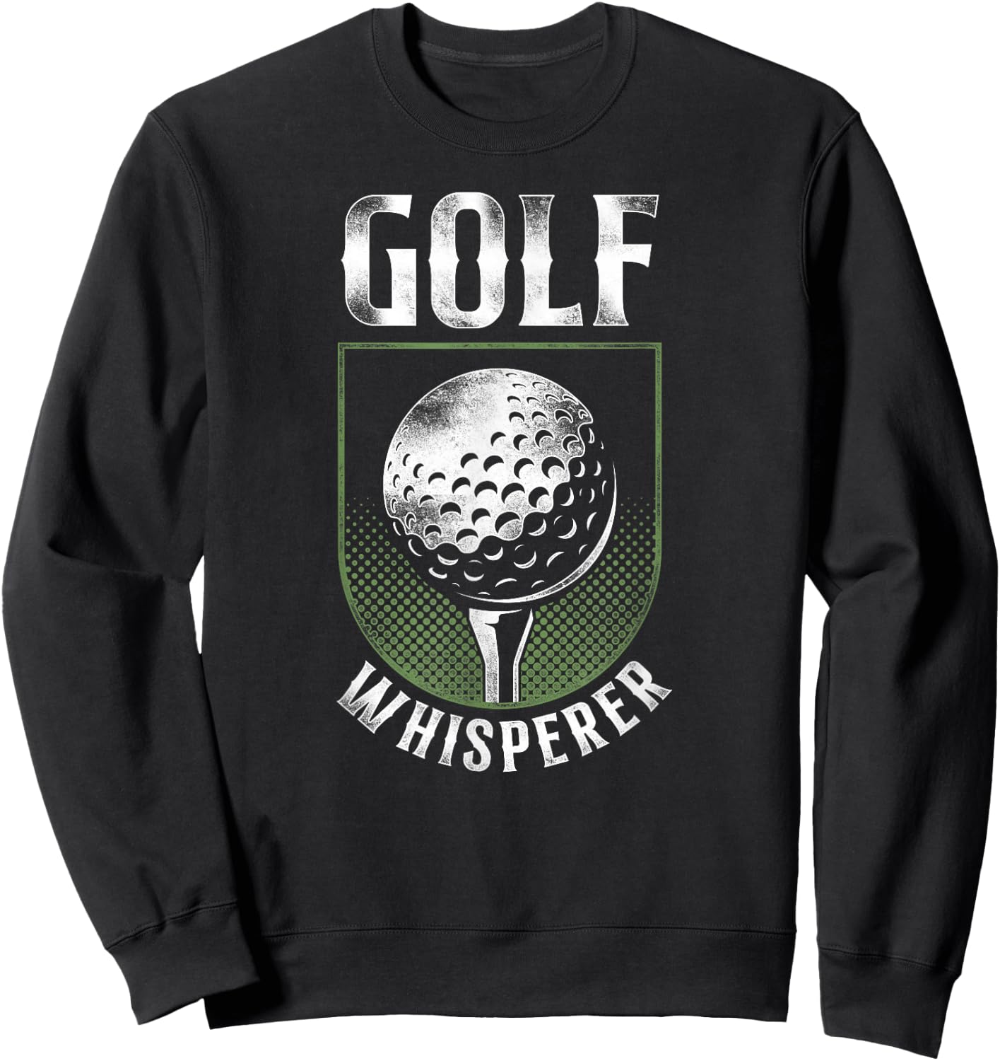 Golf Vintage Ball Golf Whisperer Sweatshirt - Sweatshirt | Black