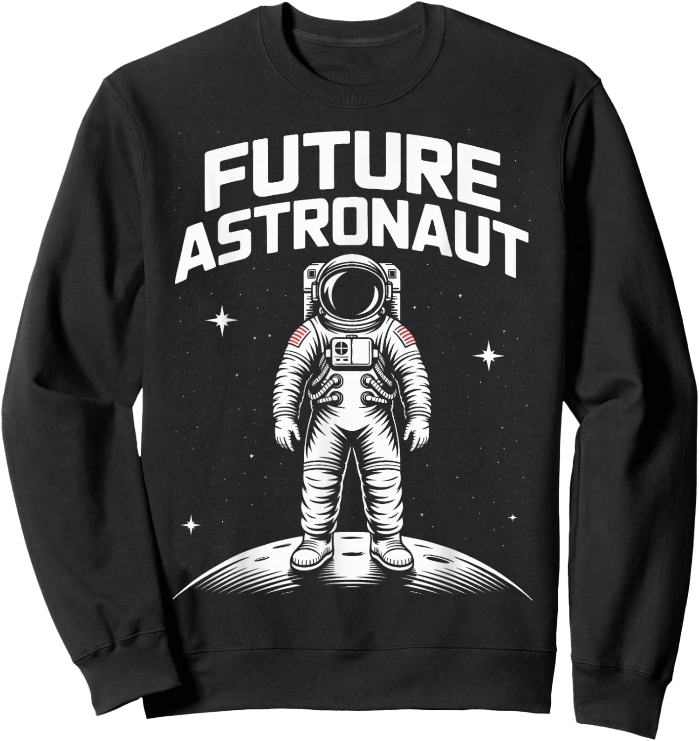 Kids Space Explorer Future Astronaut Spacewalk Sweatshirt - Sweatshirt | Black