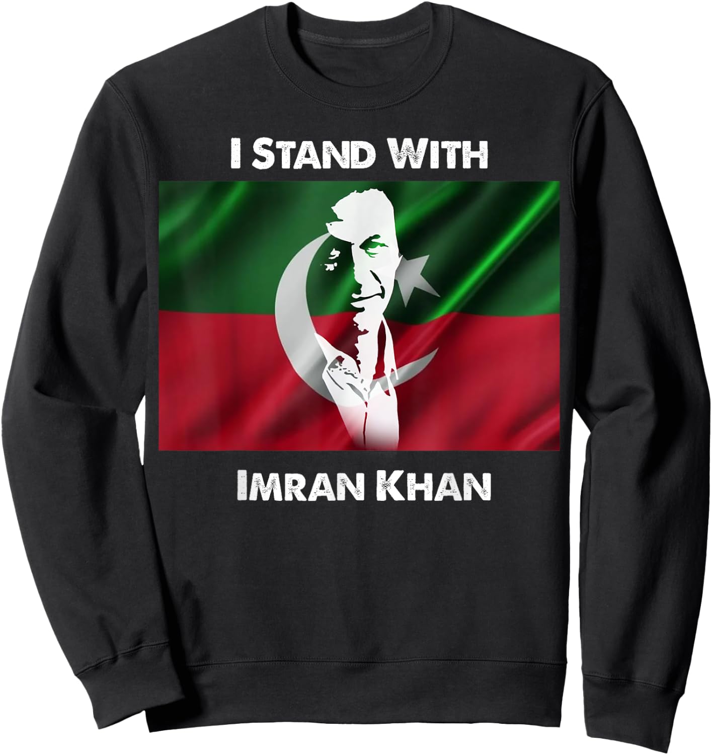 Imran Khan Absolutely Not PTI Pakistan Prime Minister Sweatshirt - Sweatshirt | Black