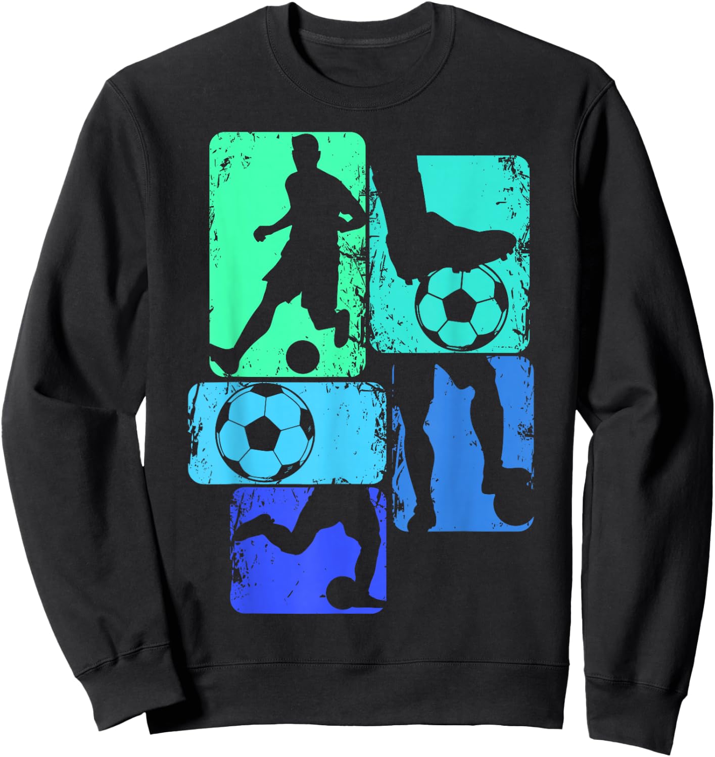 Soccer Player Boys Kids Youth Men Sweatshirt - Sweatshirt | Black