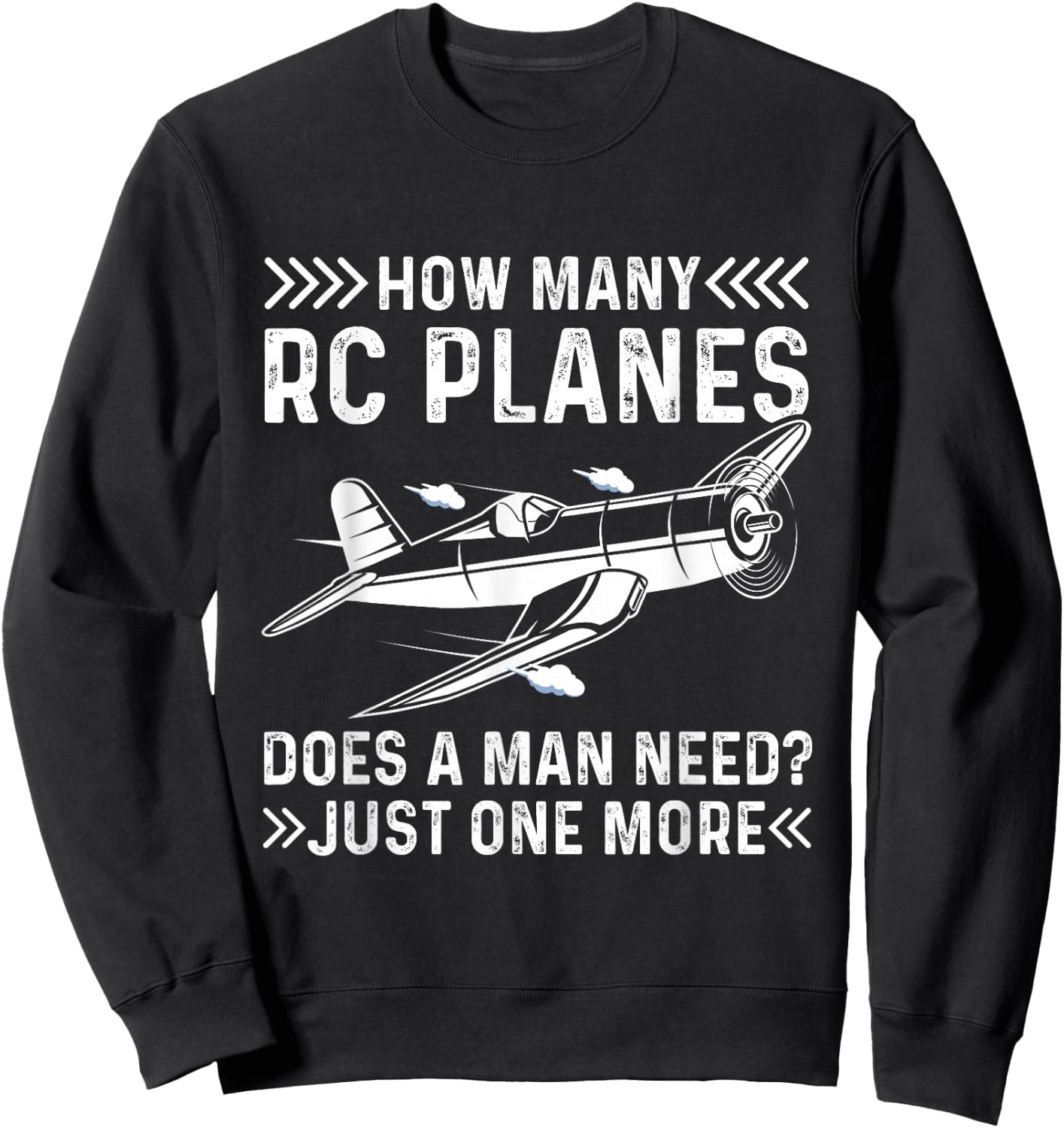 RC Plane Pilot Remote Controlled Glider RC Airplane Sweatshirt - Sweatshirt | Black