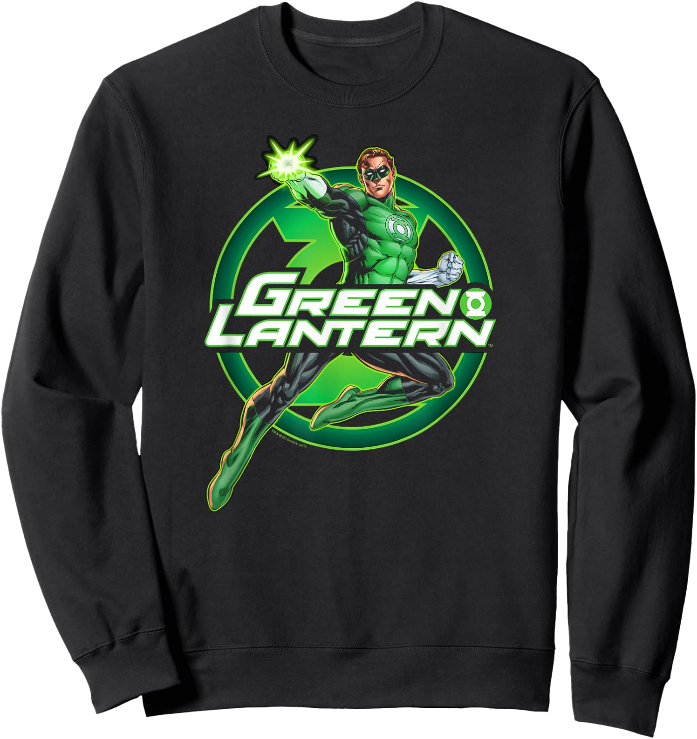 Green Lantern Glow Sweatshirt - Sweatshirt | Black