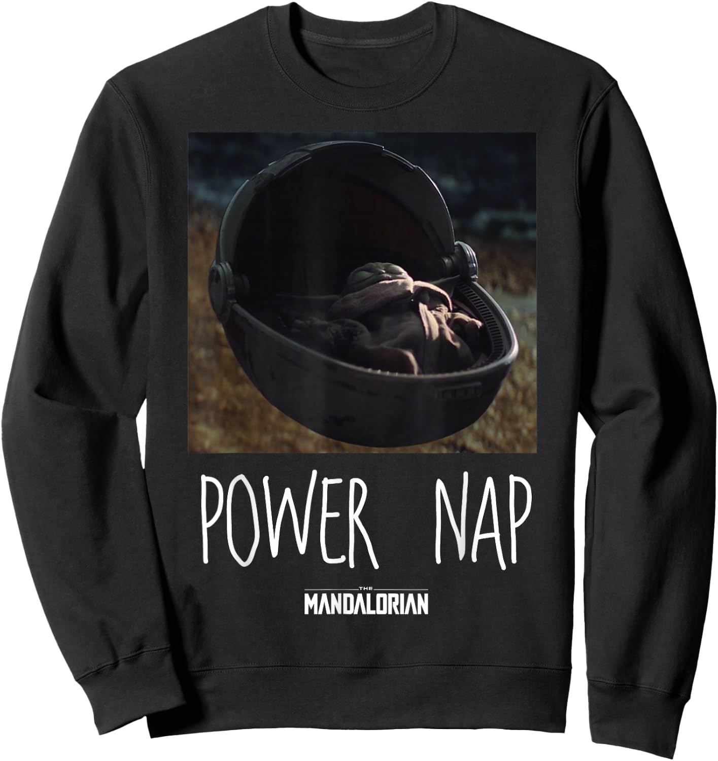 Star Wars The Mandalorian The Child Power Nap Sweatshirt - Sweatshirt | Black