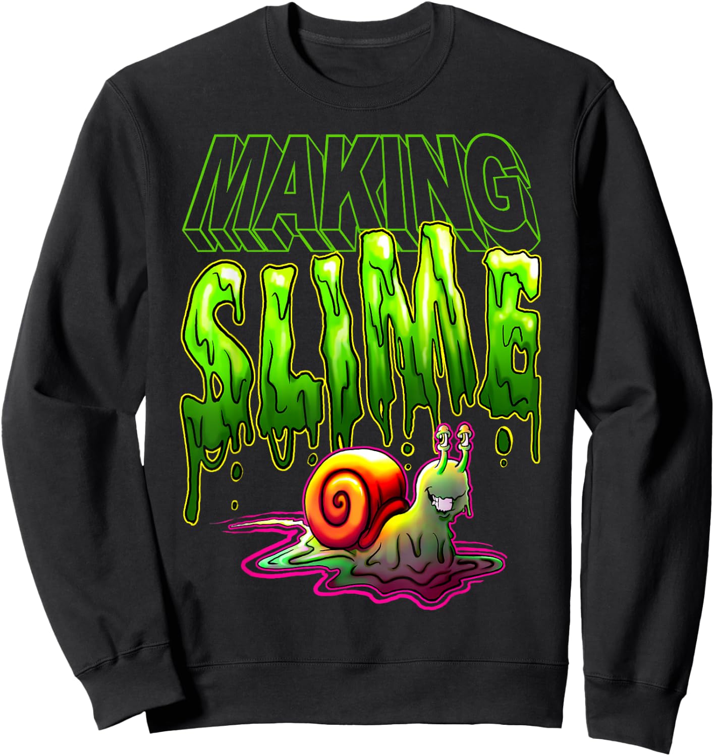 Making Slime Slug Sweatshirt - Sweatshirt | Black