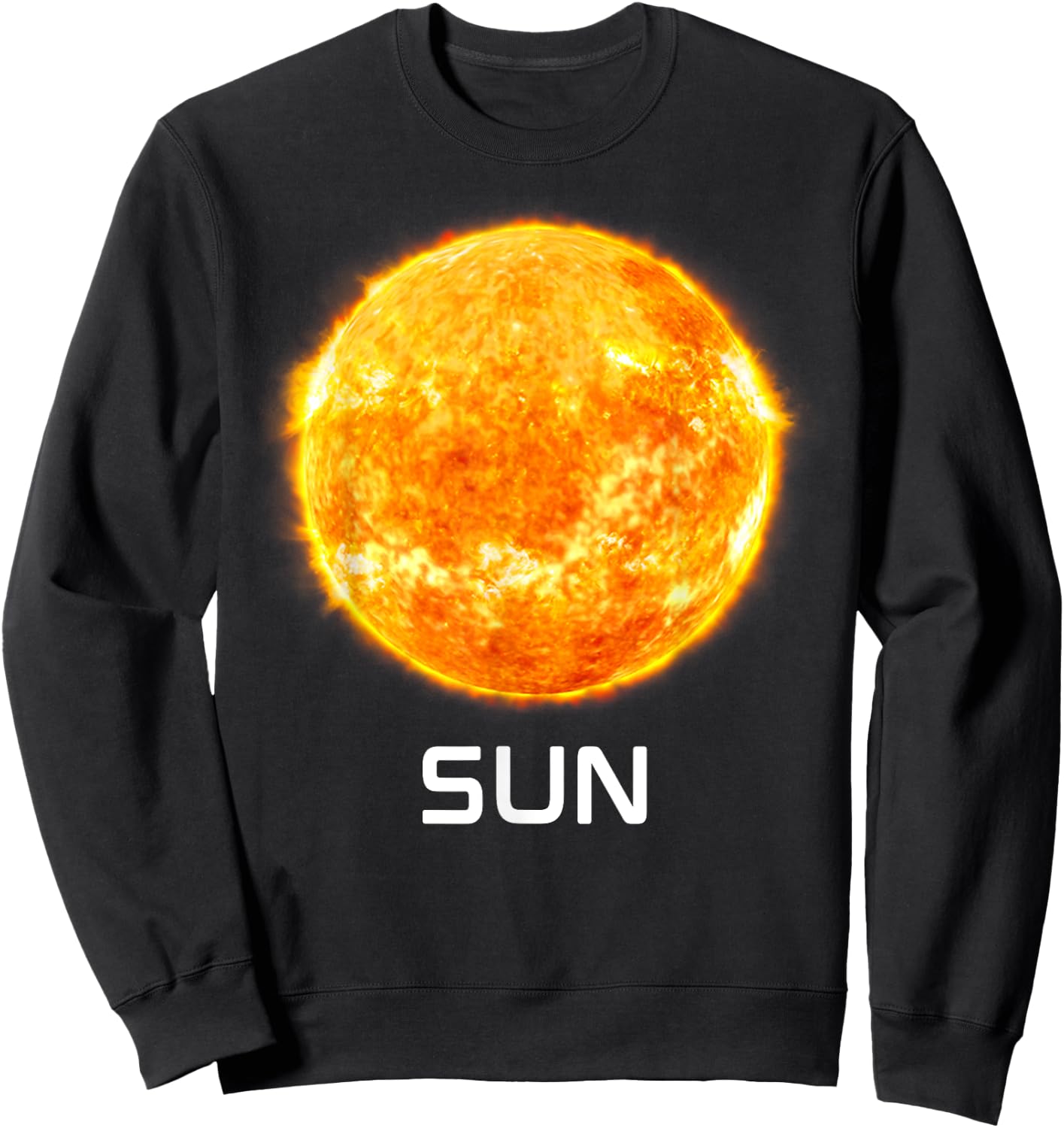 Solar System Planet Sun Outer Space Sweatshirt - Sweatshirt | Black