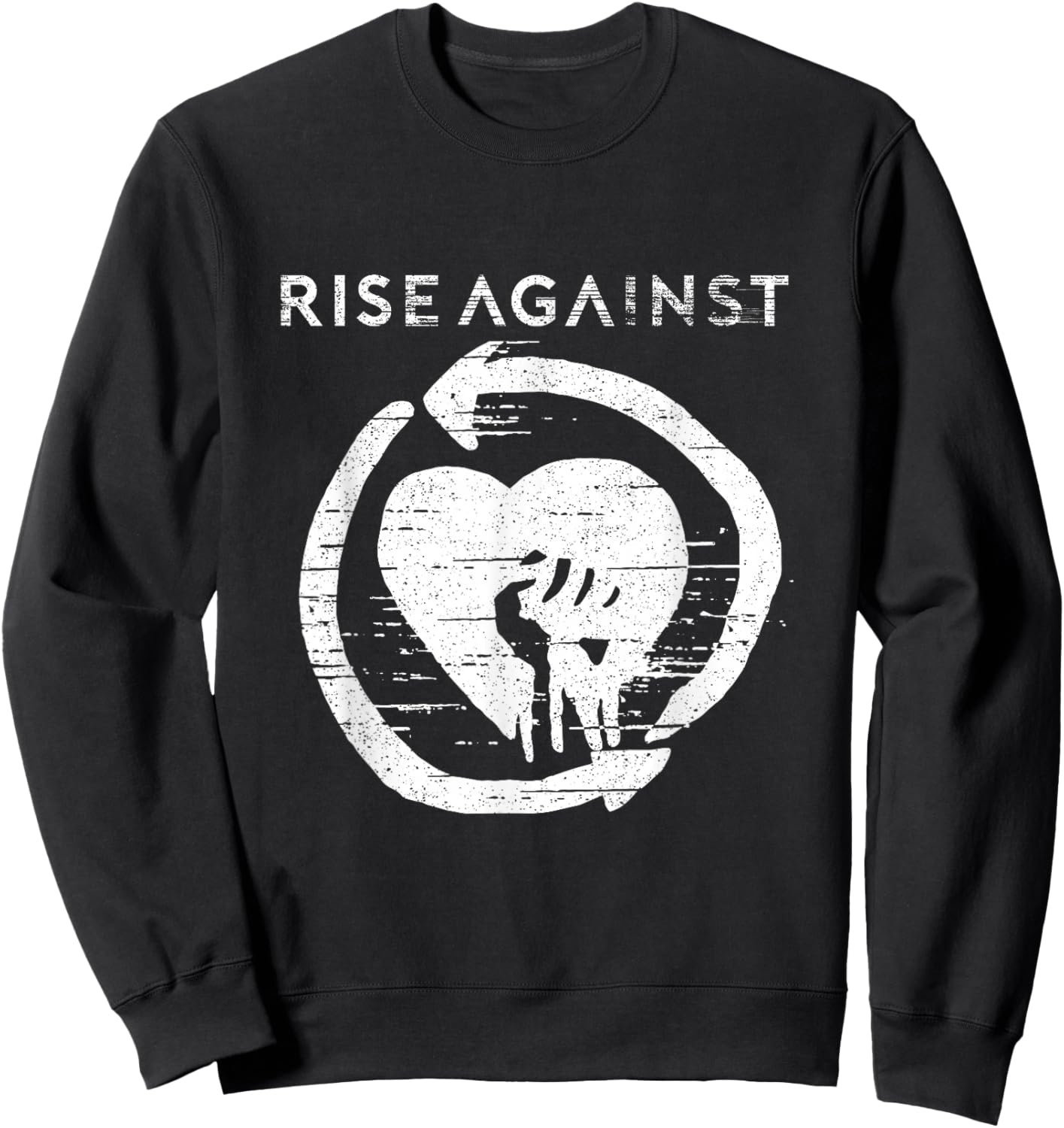 Rise Against - Official Merchandise - New Heartfist Small Sweatshirt - Sweatshirt | Black