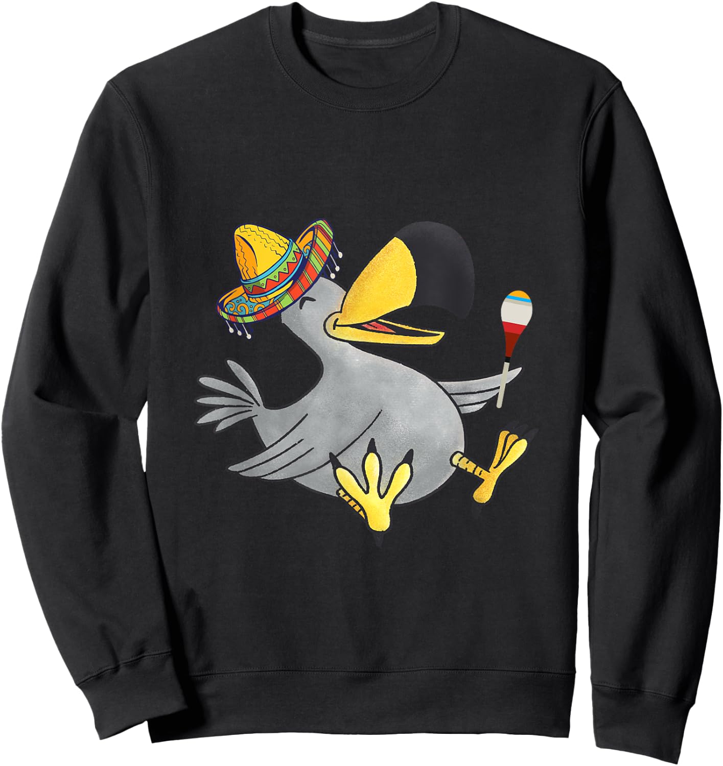 Dodo Bird Sombrero Costume Mexico Cinco De Mayo Fiesta Sweatshirt - Sweatshirt | Black