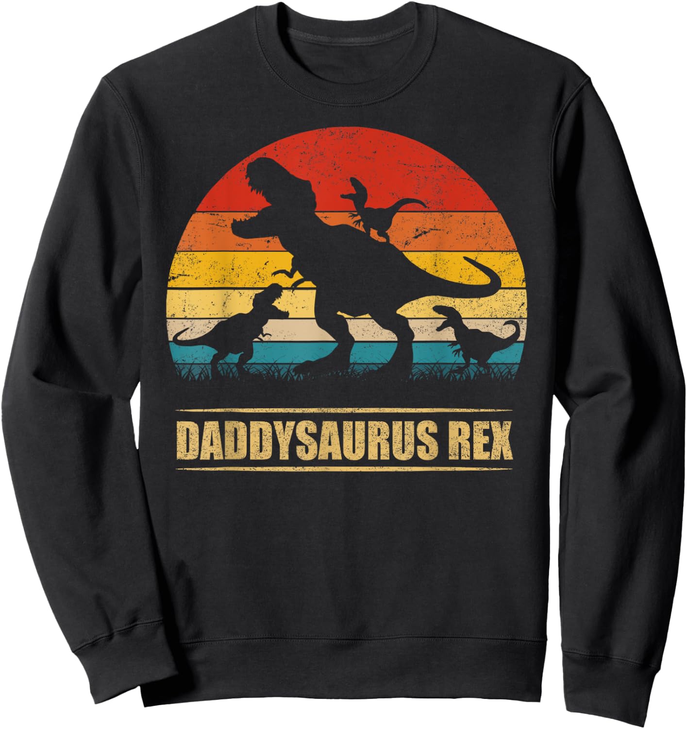 Daddysaurus Rex 3 kid Sweatshirt - Sweatshirt | Black