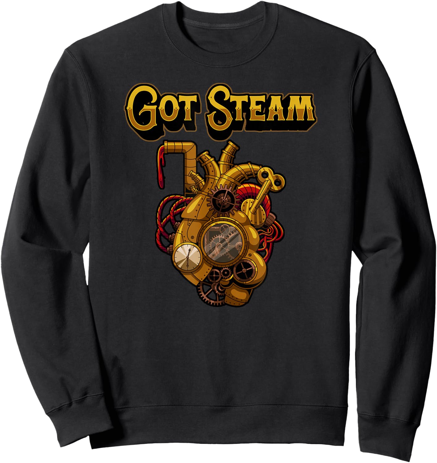 Steampunk Mechanics Victorian Cosplay Steampunk Sweatshirt - Sweatshirt | Black