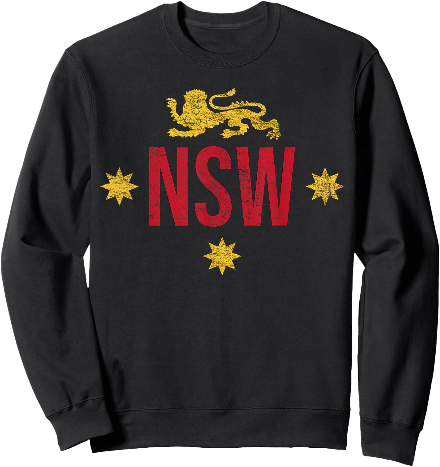 South Wales NSW Lion Flag Australia Sweatshirt - Sweatshirt | Black