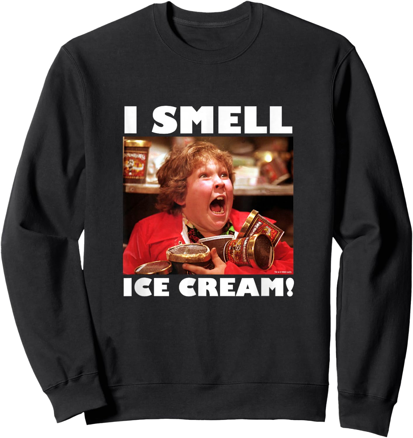 The Goonies Chunk I Smell Ice Cream Movie Sweatshirt - Sweatshirt | Black