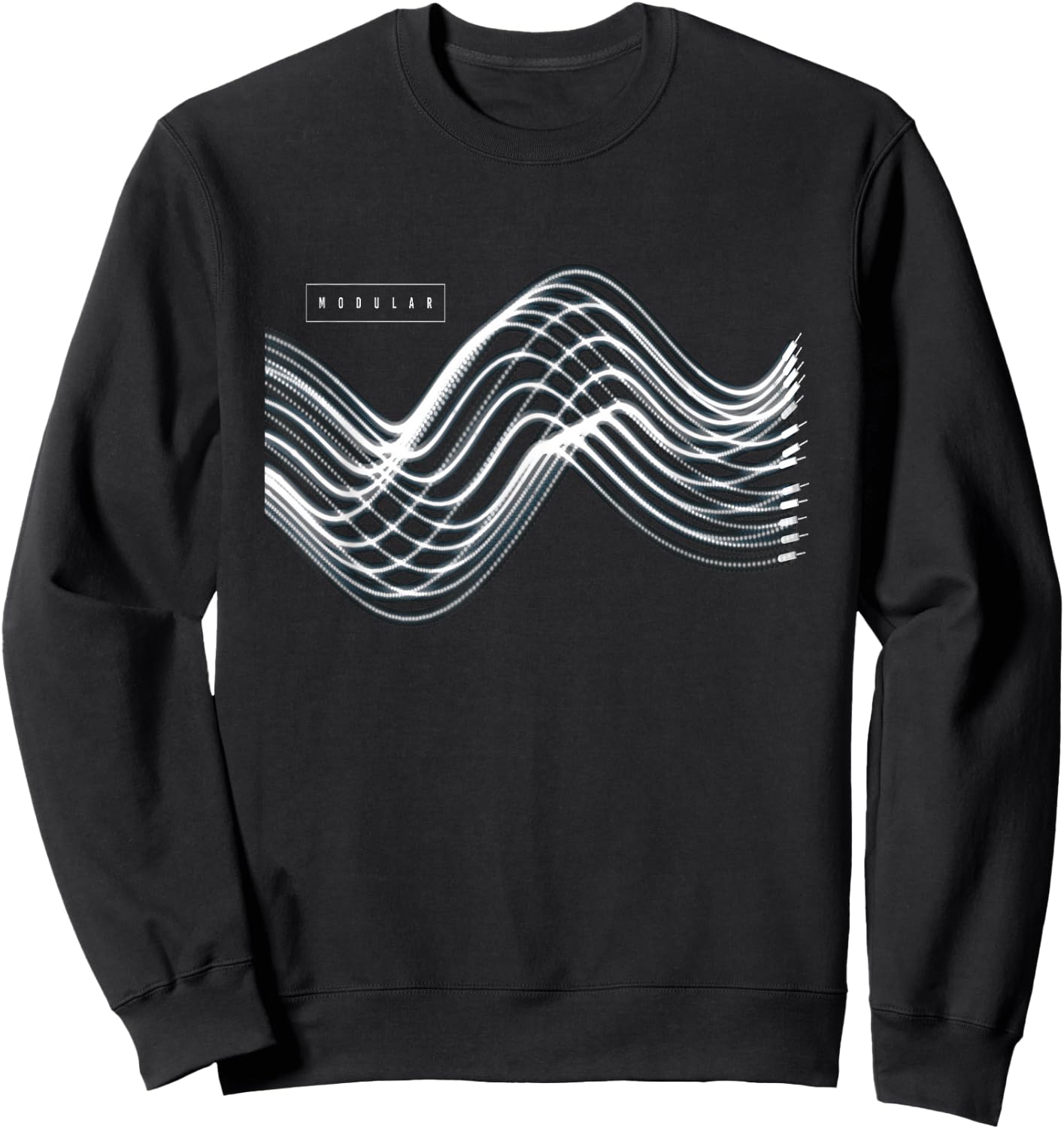 Modular Synthesizer I Synth Synthesizer DJ Festival Retro Sweatshirt - Sweatshirt | Black