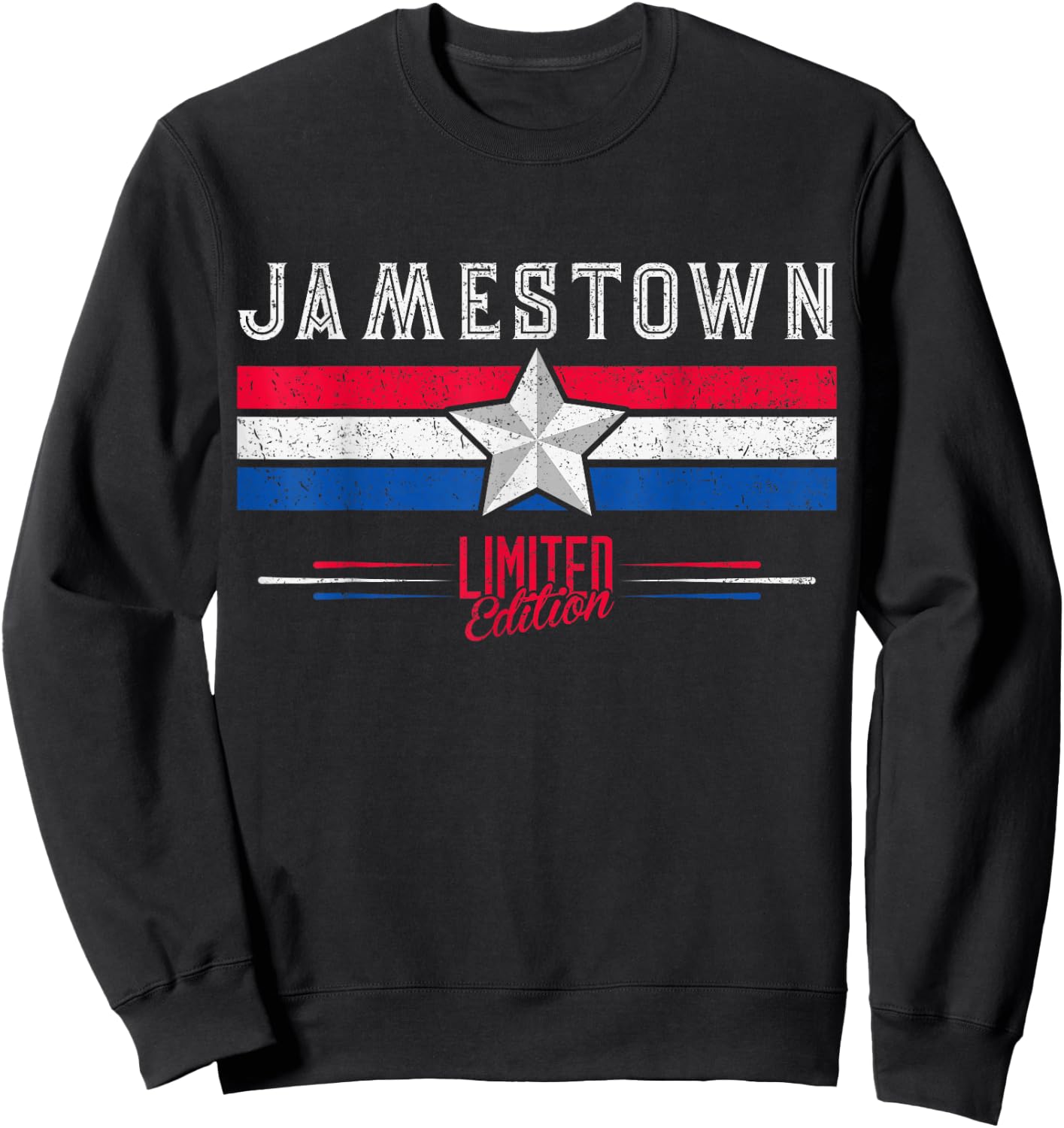 Jamestown Retro Vintage Shirt Gift Women Men Kids Sweatshirt - Sweatshirt | Black