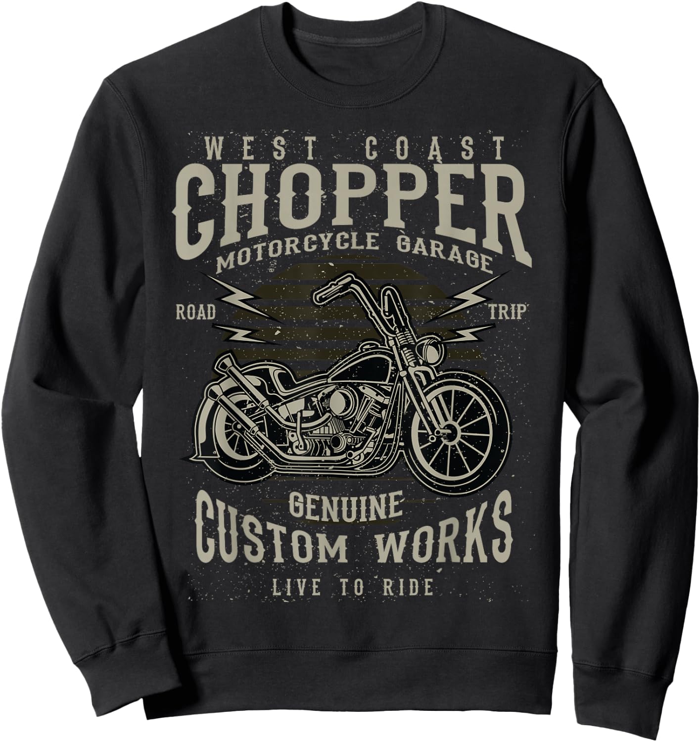 West Coast Chopper Motorcycle Garage Sweatshirt - Sweatshirt | Black