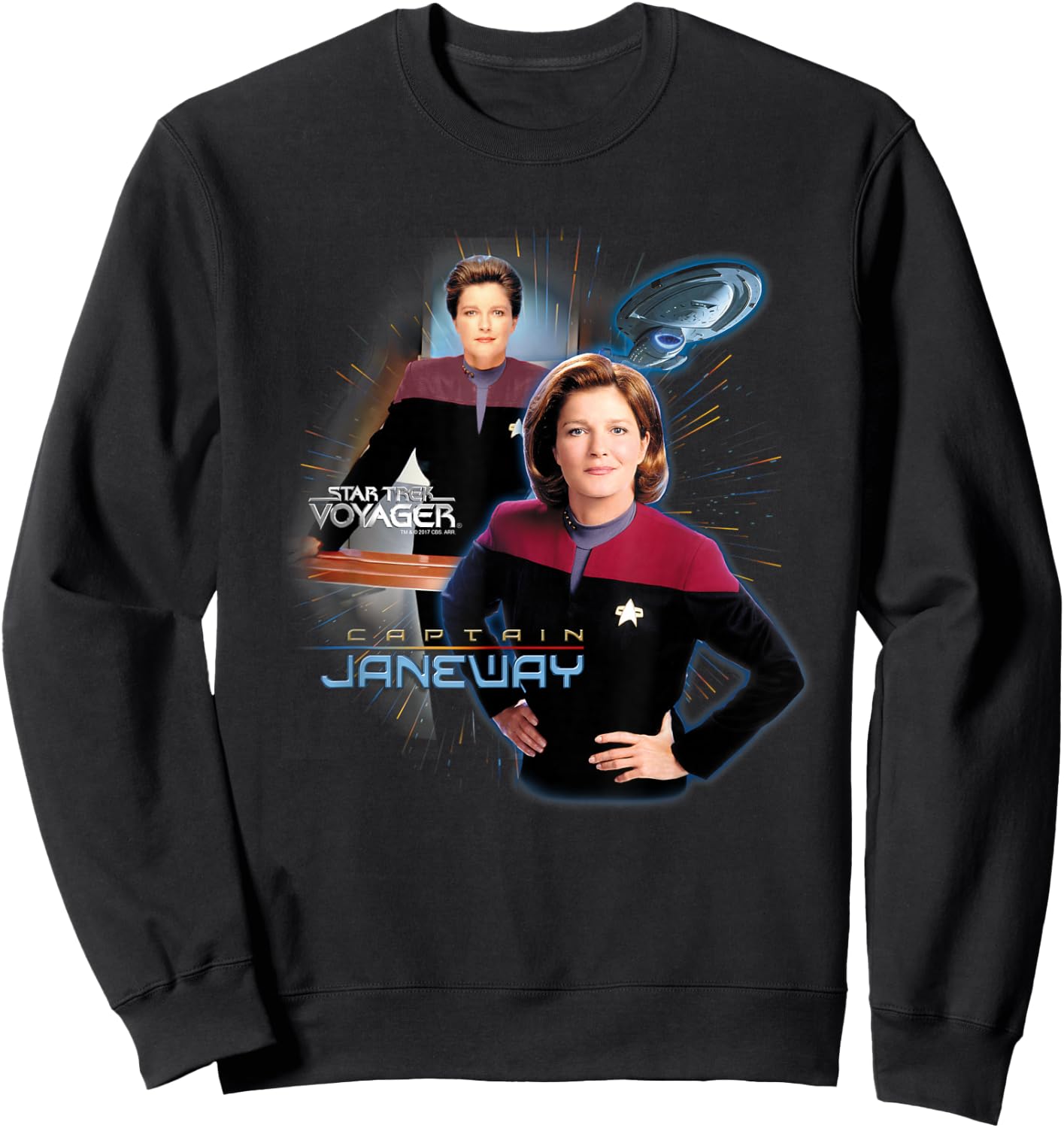 Star Trek Captain Janeway Sweatshirt - Sweatshirt | Black