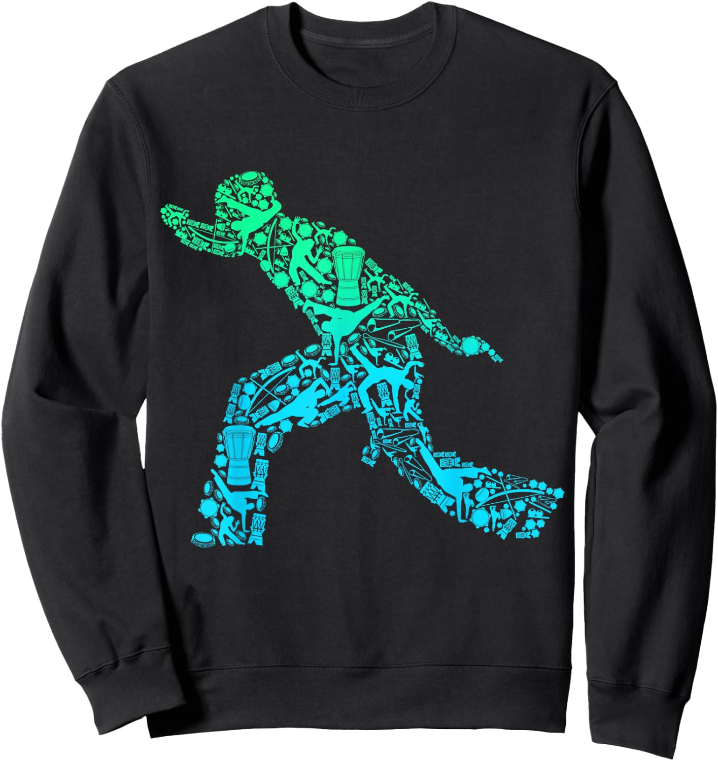 Capoeira Ginga Boys Children Men Sweatshirt - Sweatshirt | Black