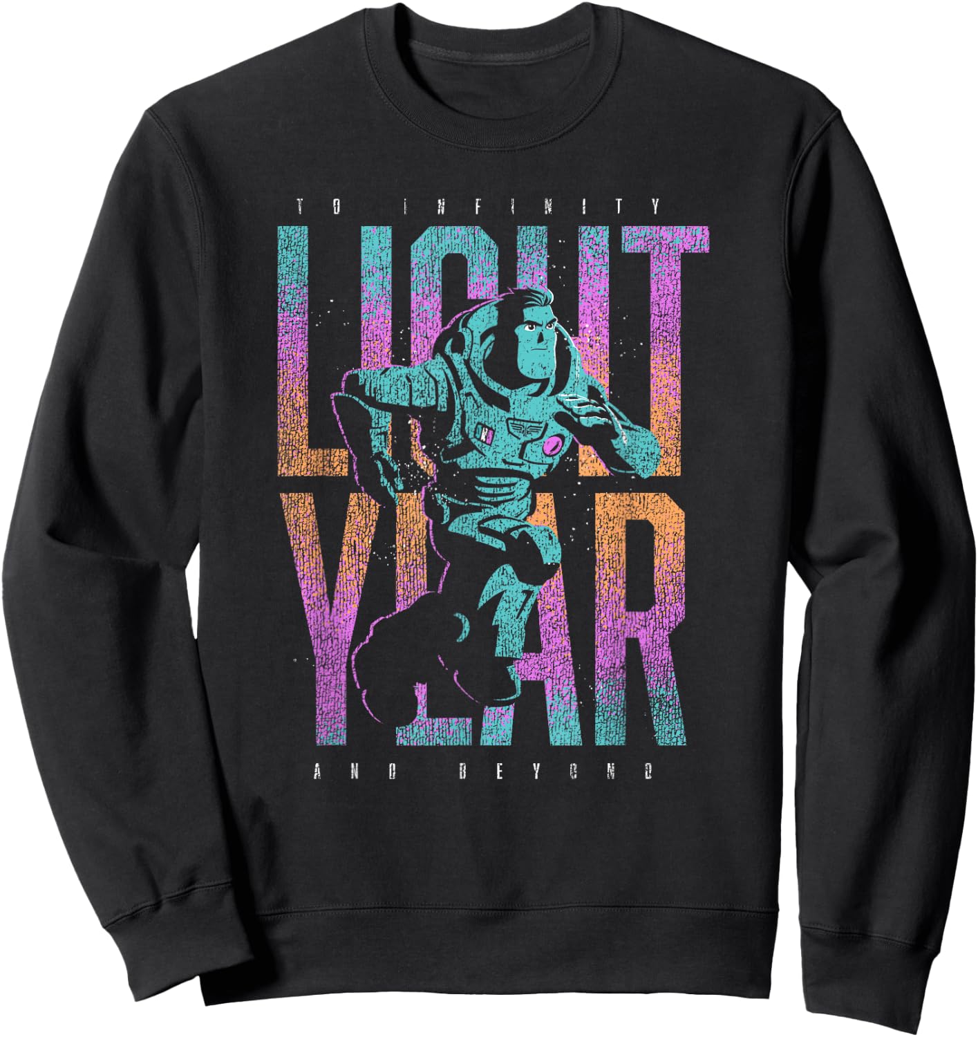 Disney Pixar Lightyear Buzz Lightyear to Infinity and Beyond Small Sweatshirt - Sweatshirt | Black