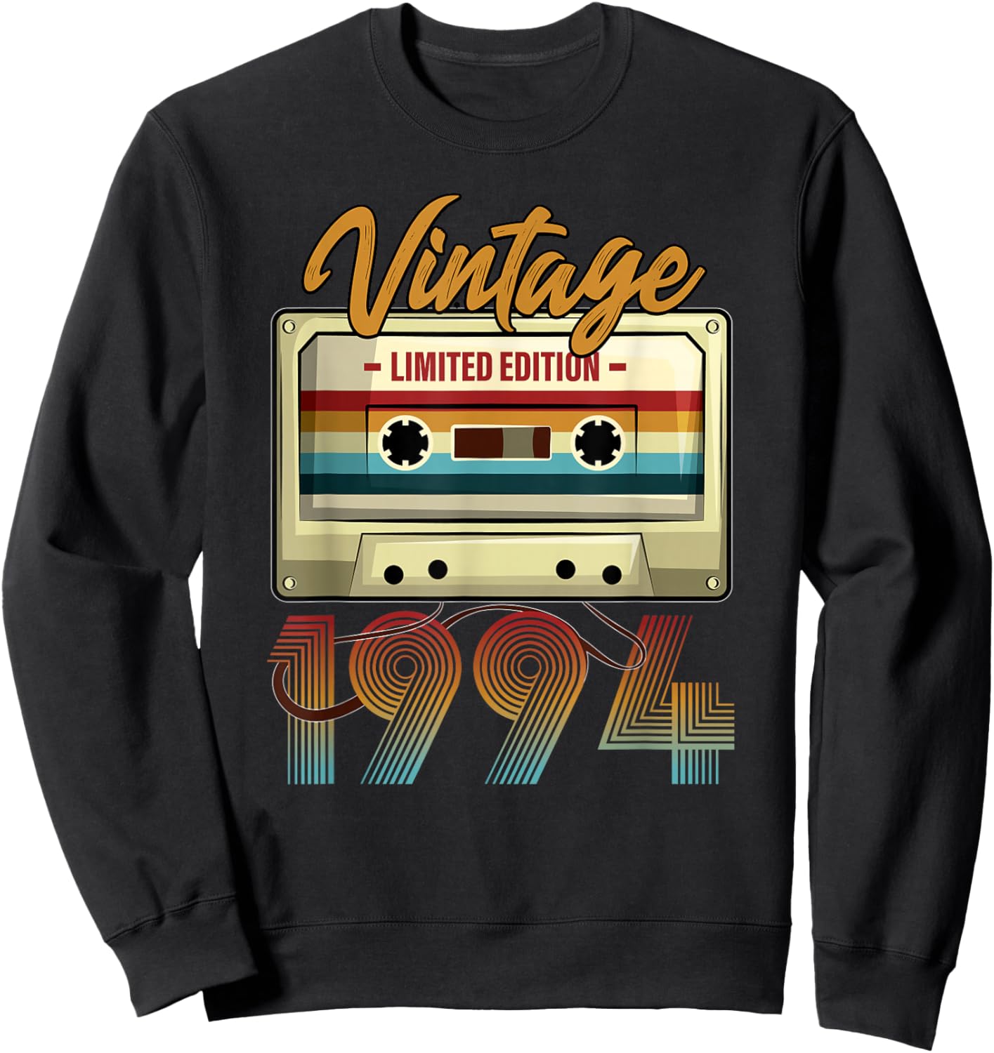 Vintage 1994 31st Birthday Cassette Tape Women B-day Sweatshirt - Sweatshirt | Black