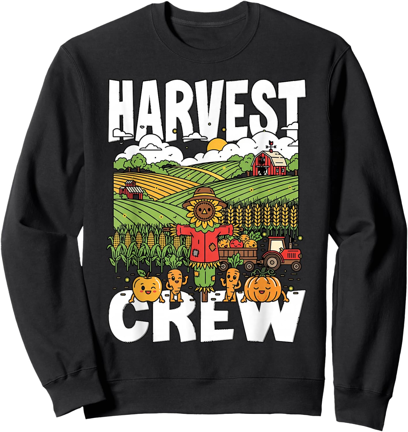 Harvest Crew Farming Farmer harvesting The Crop Every Year Sweatshirt - Sweatshirt | Black